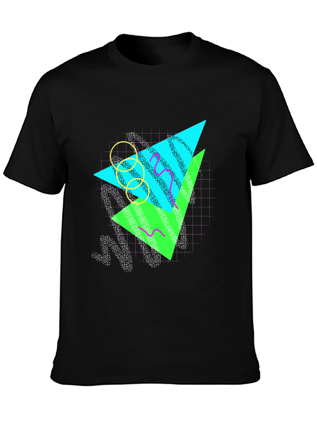 Retro 80s Graphic Tee - Black