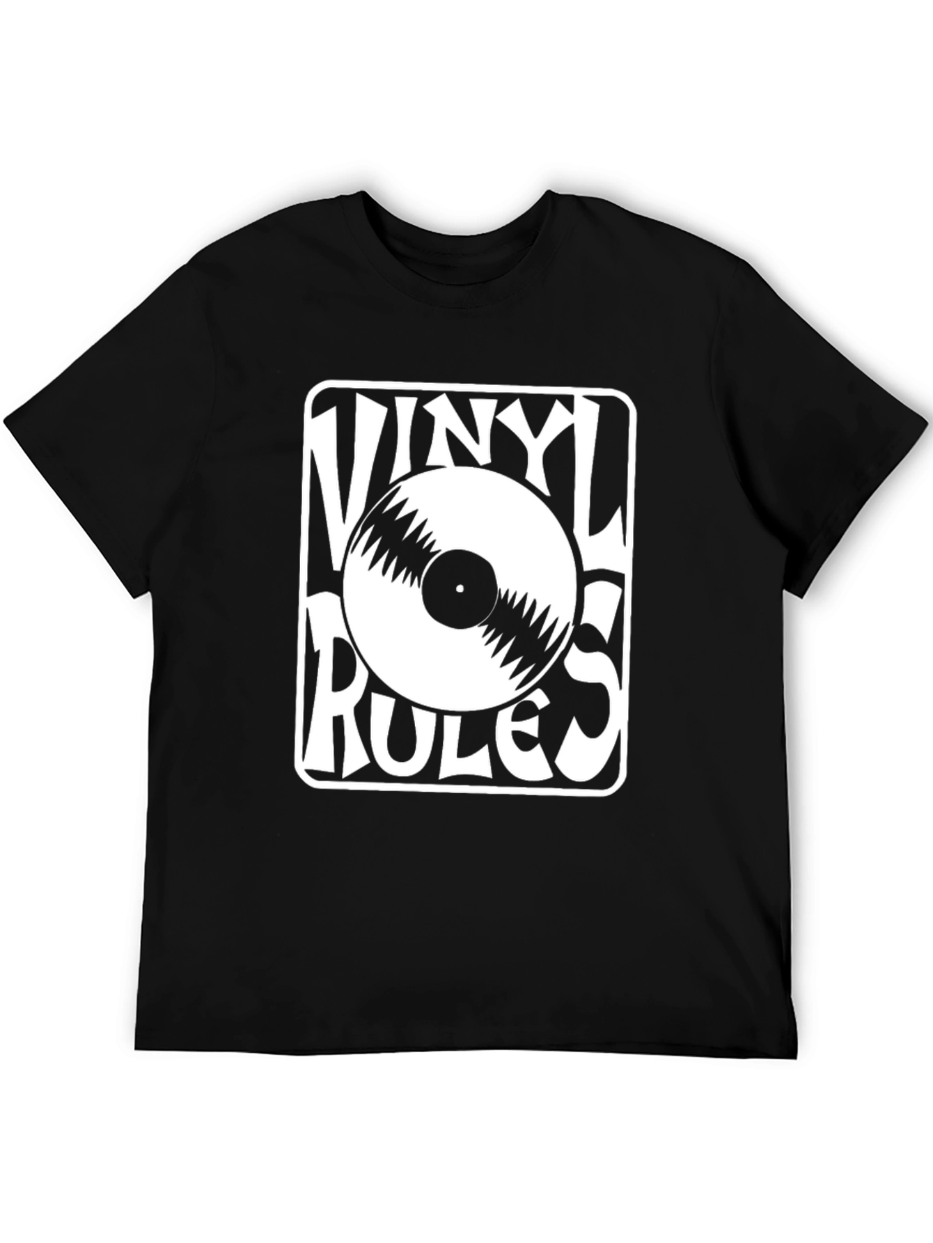 Vinyl Rules T-Shirt - Retro Music Lover Tee
