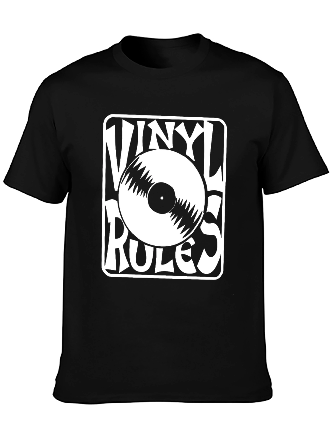 Vinyl Rules T-Shirt - Retro Music Lover Tee