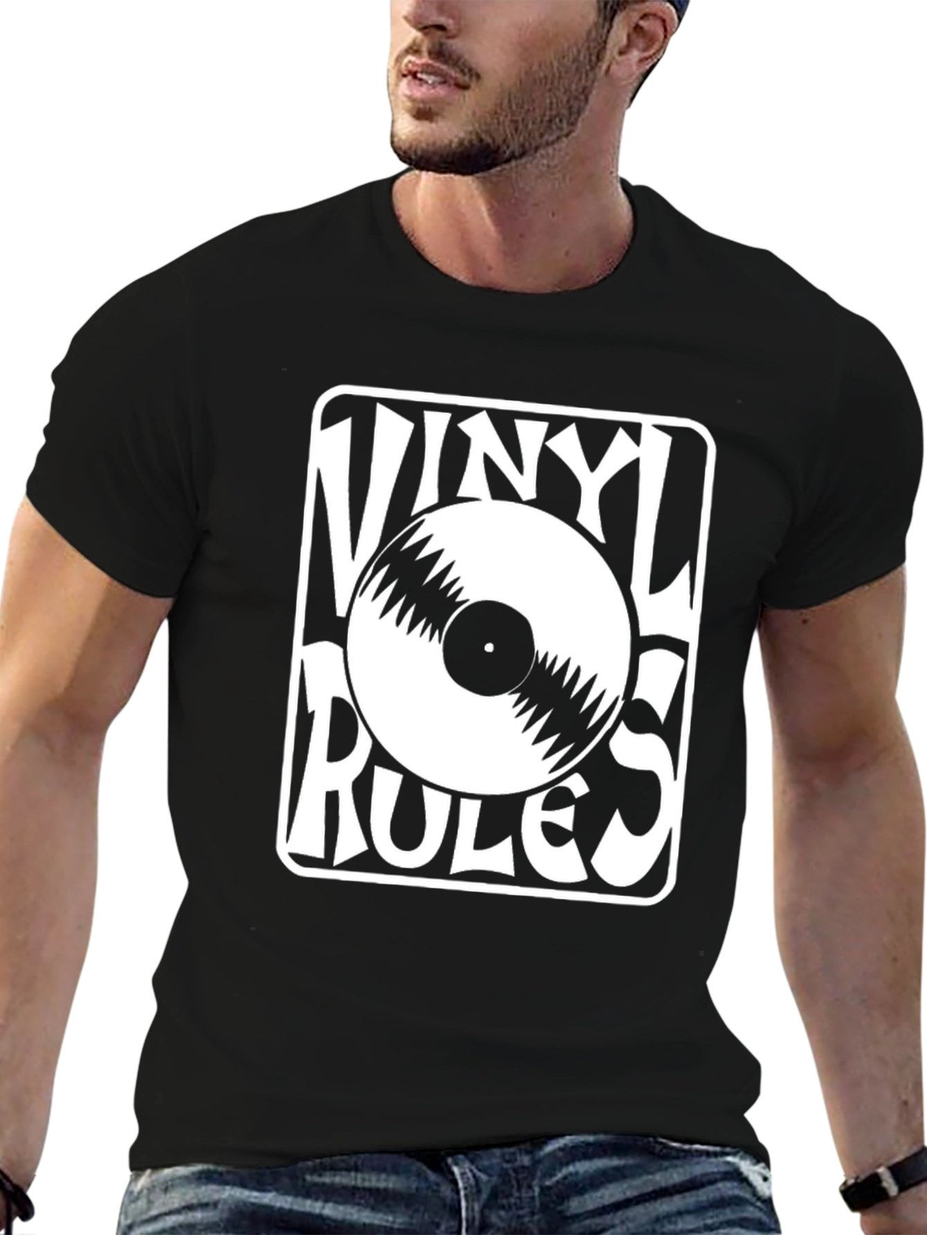 Vinyl Rules T-Shirt - Retro Music Lover Tee