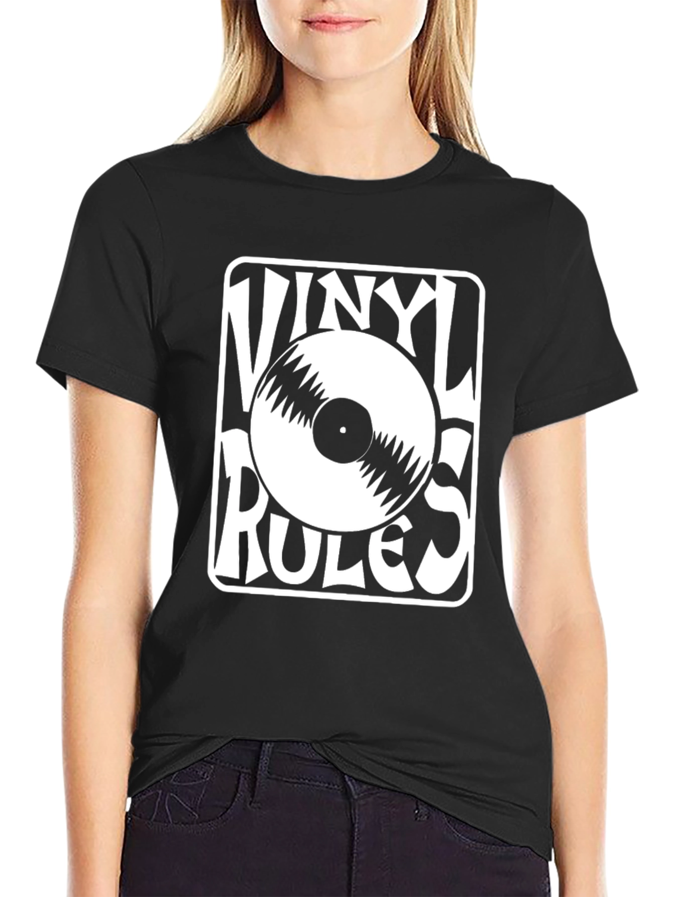 Vinyl Rules T-Shirt - Retro Music Lover Tee