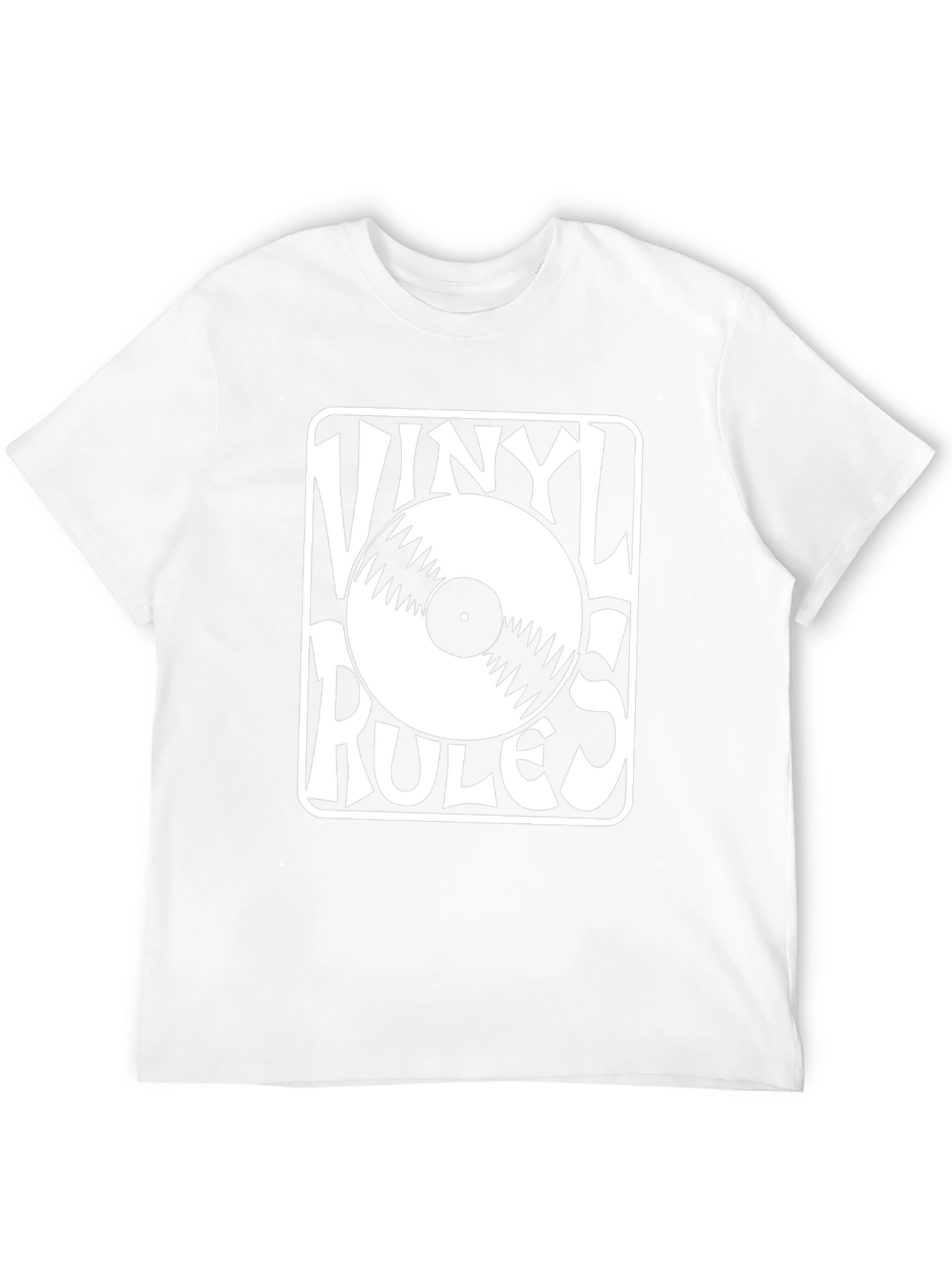 Vinyl Rules T-Shirt - Retro Music Lover Tee