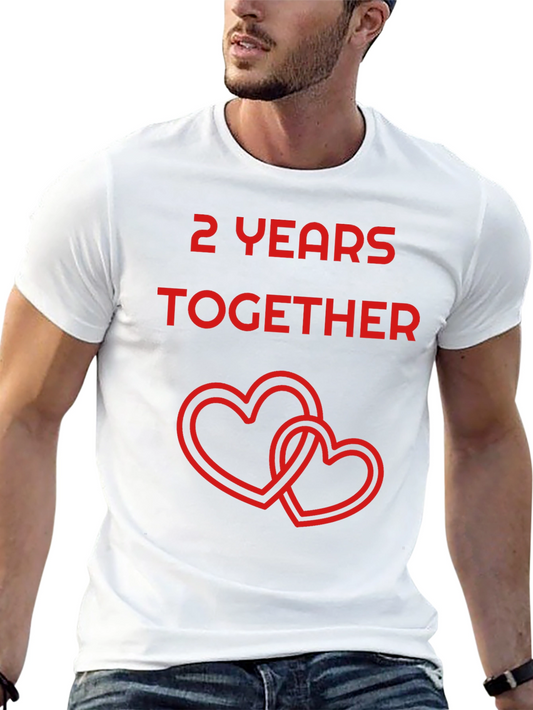 2 Years Together Anniversary Tee