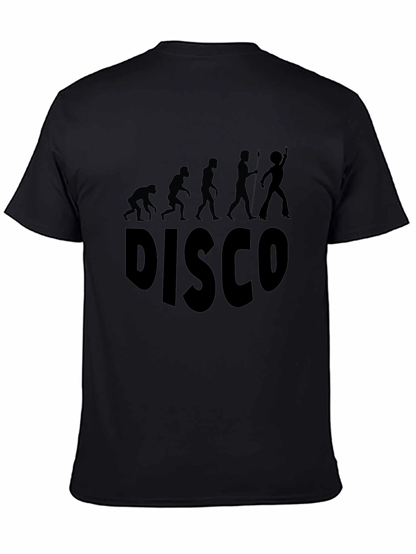 Disco Evolution Graphic T-Shirt - Black Cotton Tee