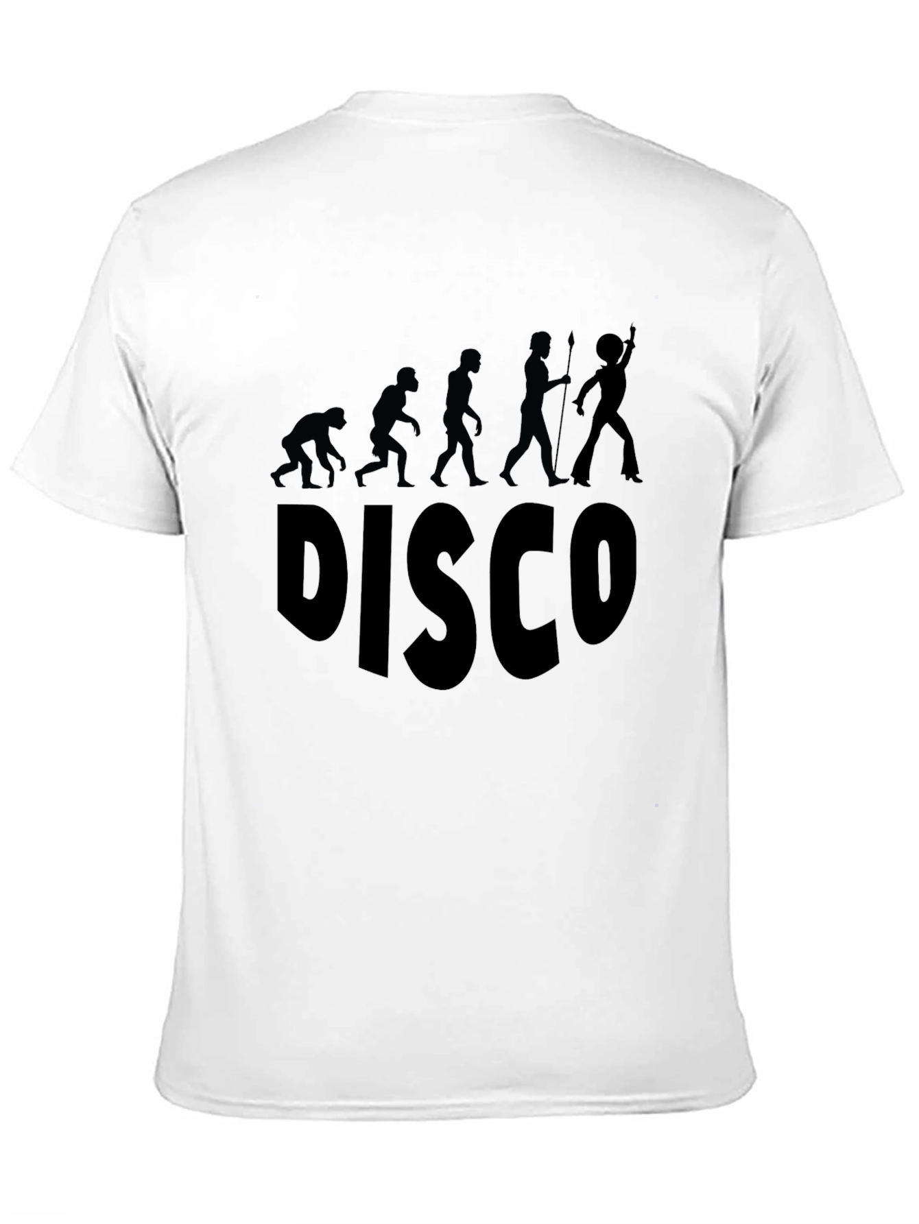 Disco Evolution Graphic T-Shirt - Black Cotton Tee