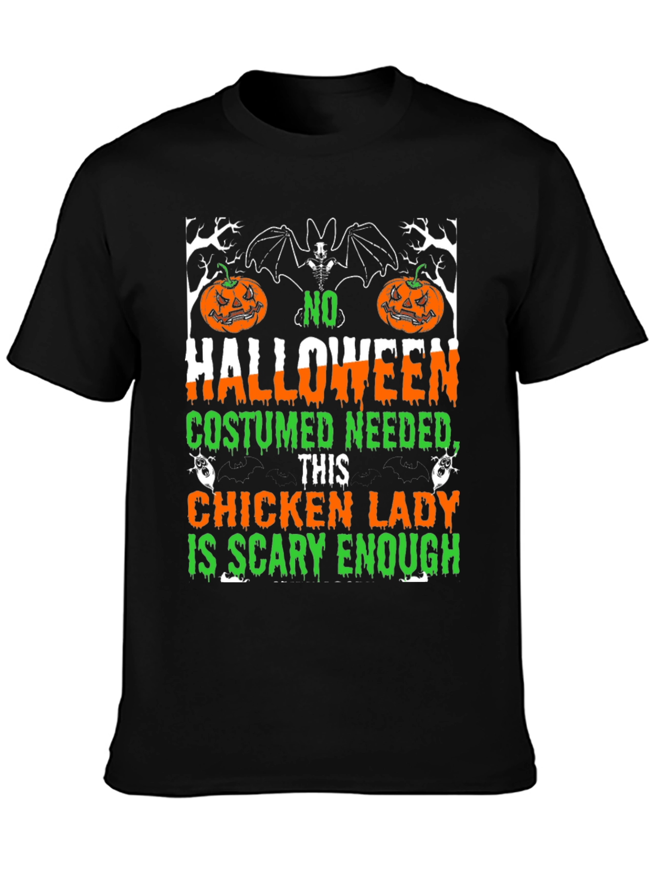 Halloween Chicken Lady Graphic Tee