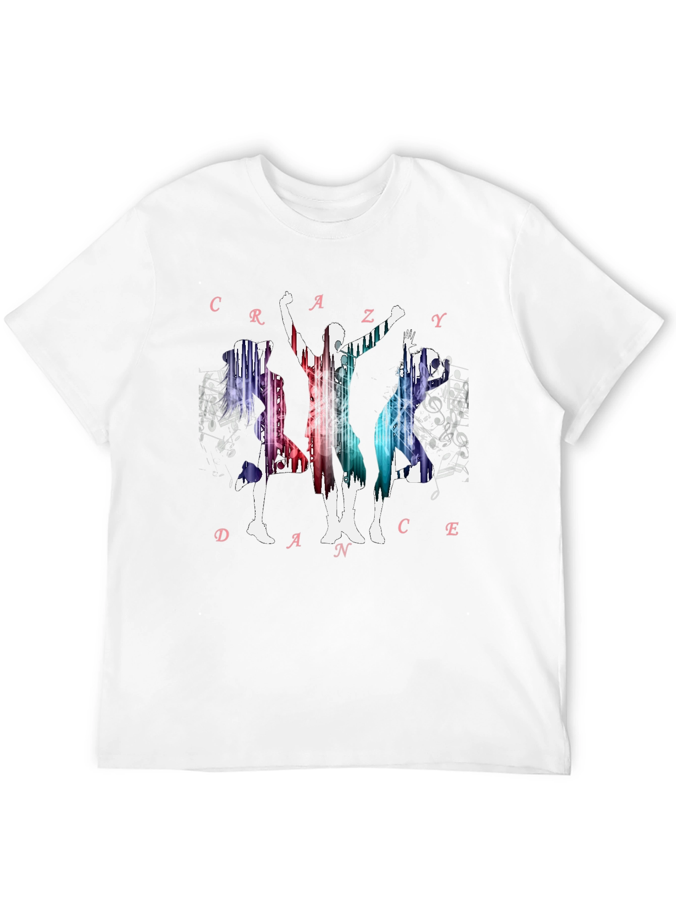 Crazy Dance Graphic T-Shirt - Black