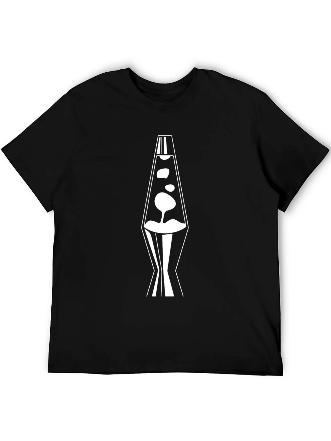 Retro Lava Lamp Graphic T-Shirt - Black