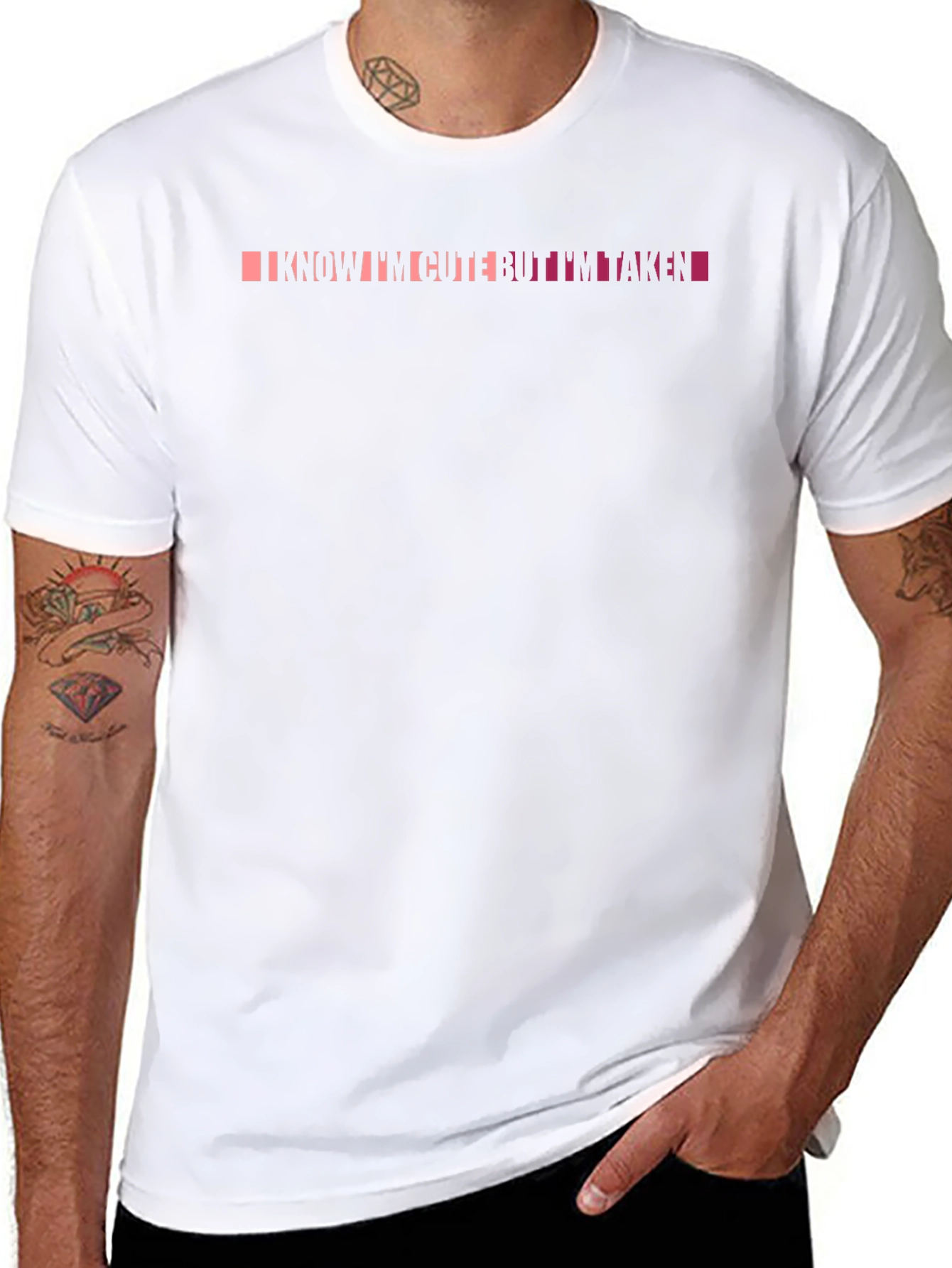 I Know Im Cute But Im Taken Graphic Tee