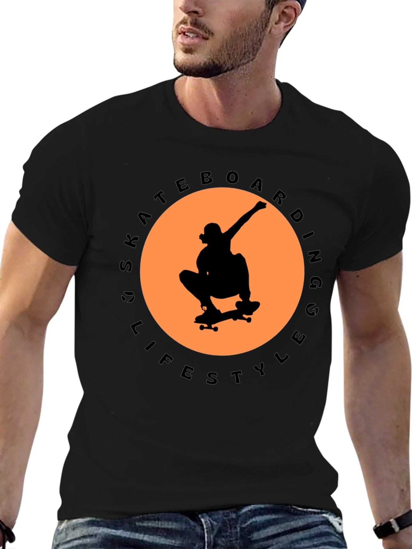 Skateboarding Lifestyle Graphic T-Shirt