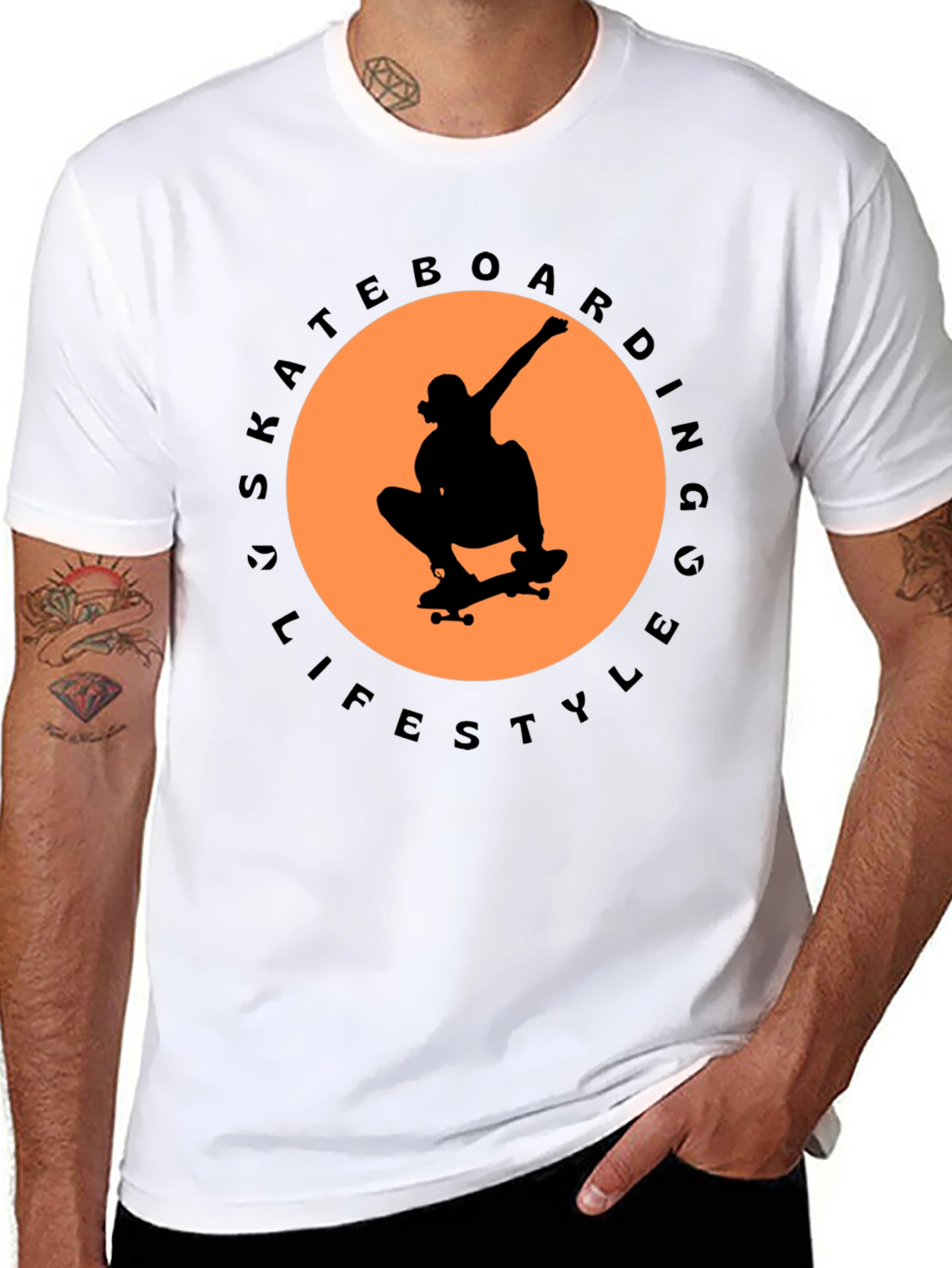 Skateboarding Lifestyle Graphic T-Shirt