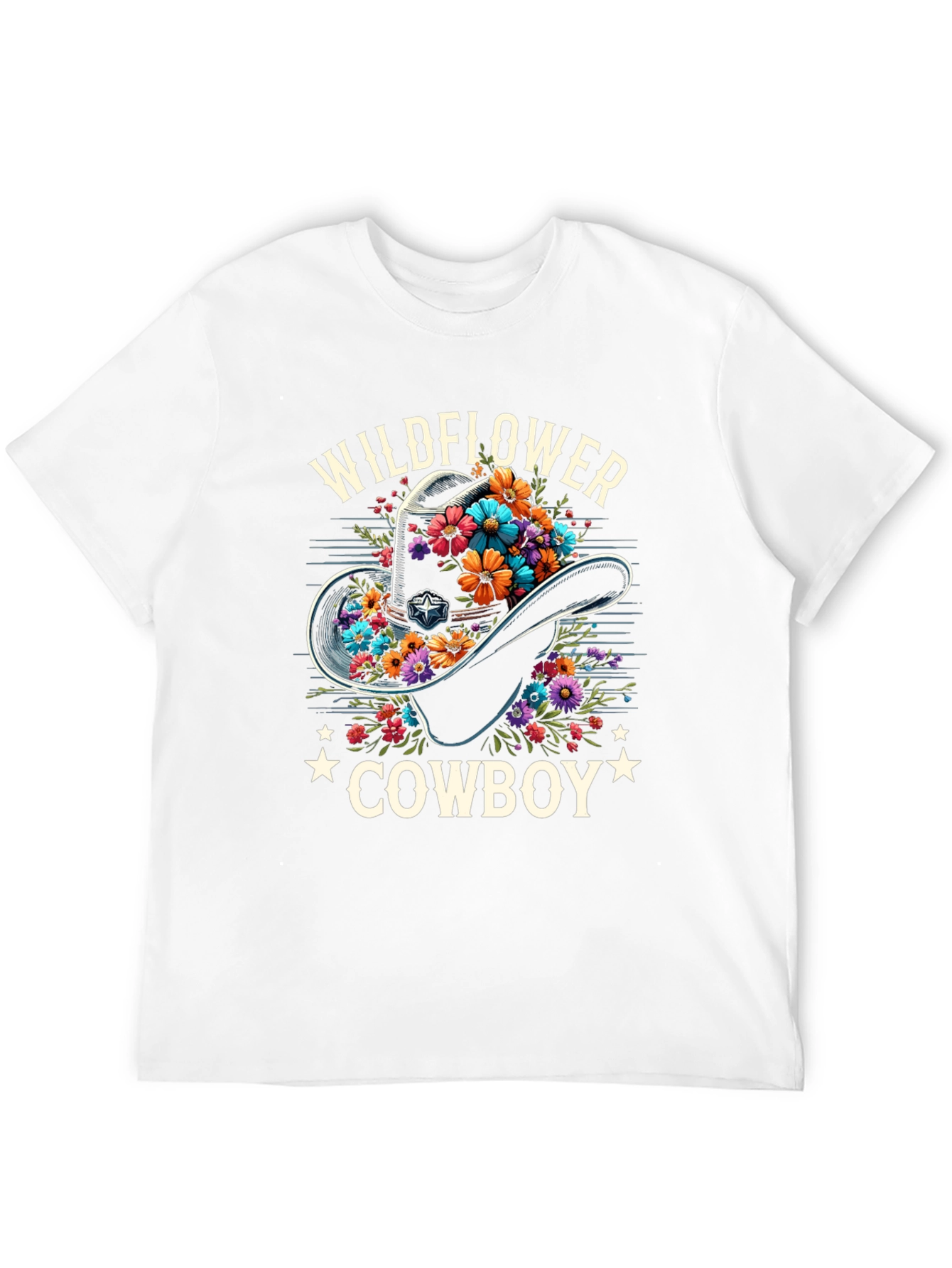 Wildflower Cowboy Graphic Tee - Western Style