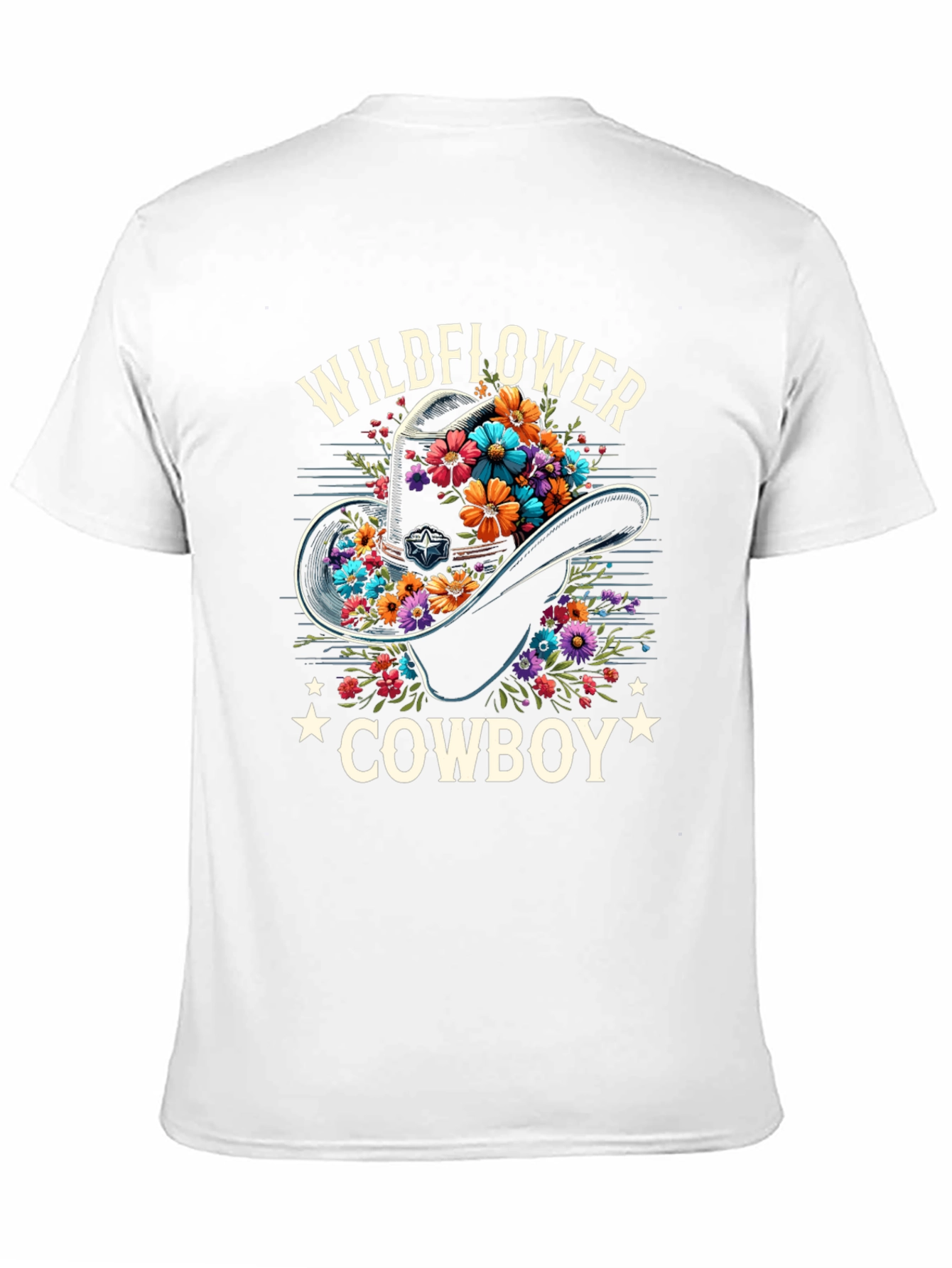Wildflower Cowboy Graphic Tee - Western Style
