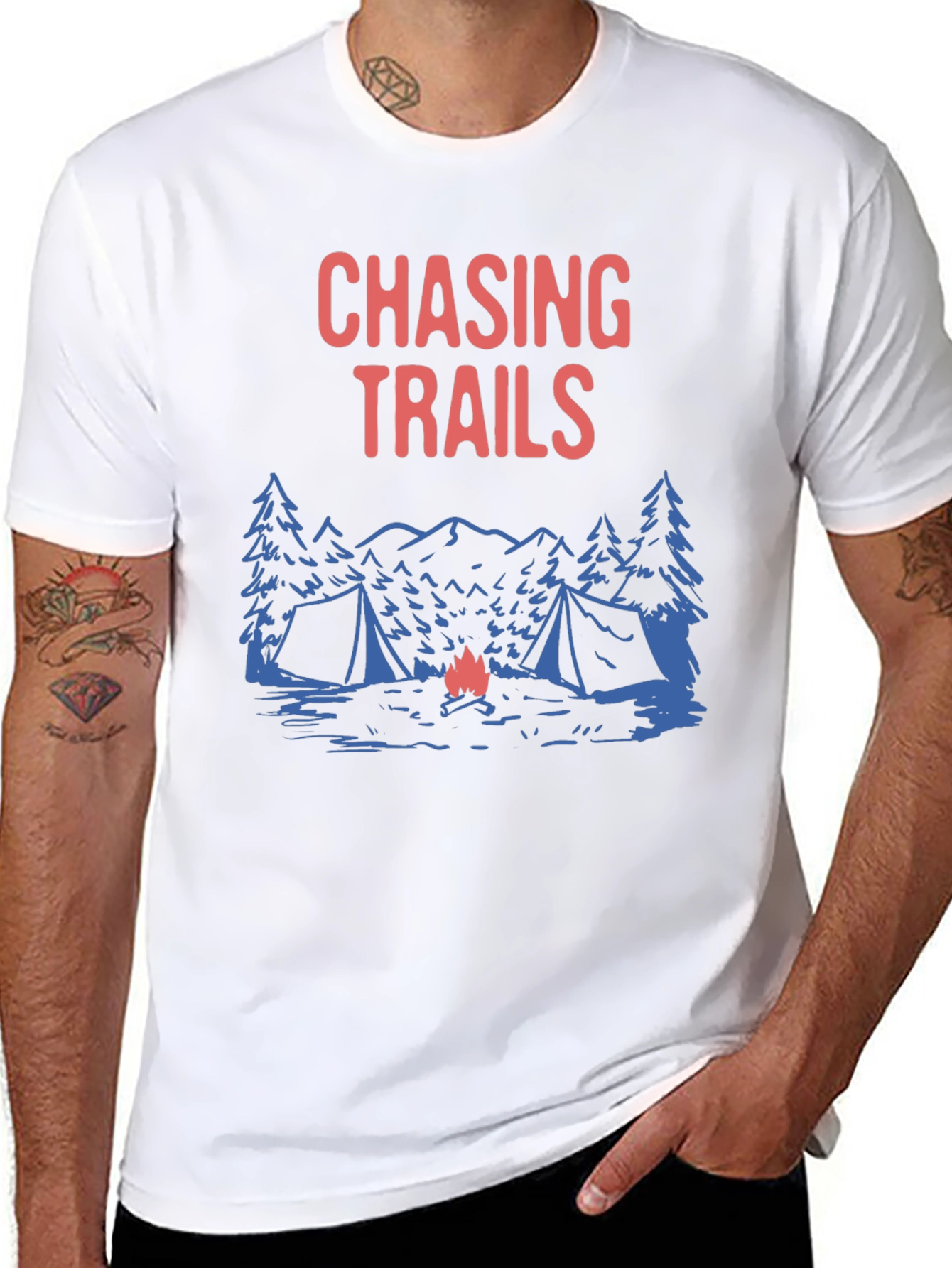 Chasing Trails Camping Graphic Tee - Adventure Ready!