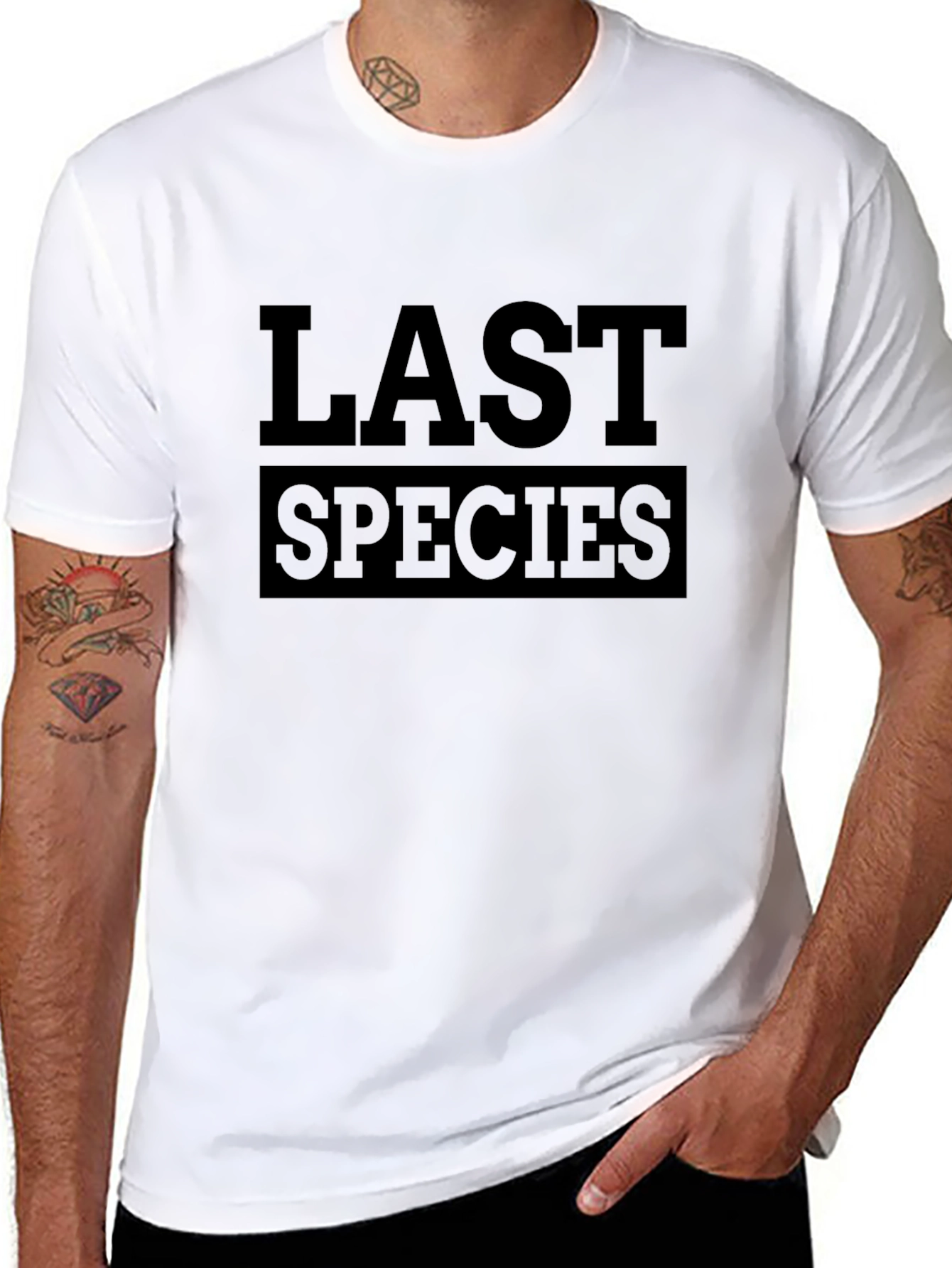 Last Species Graphic Black T-Shirt