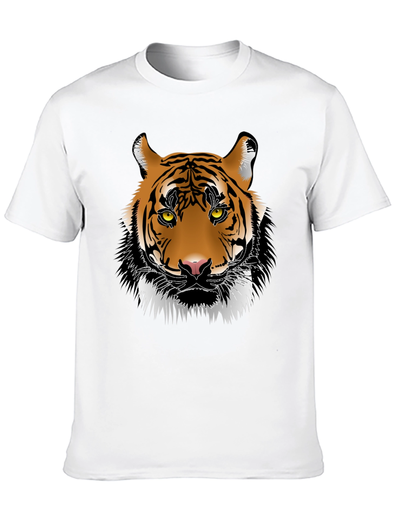 Cool Tiger Graphic Print Black T-Shirt