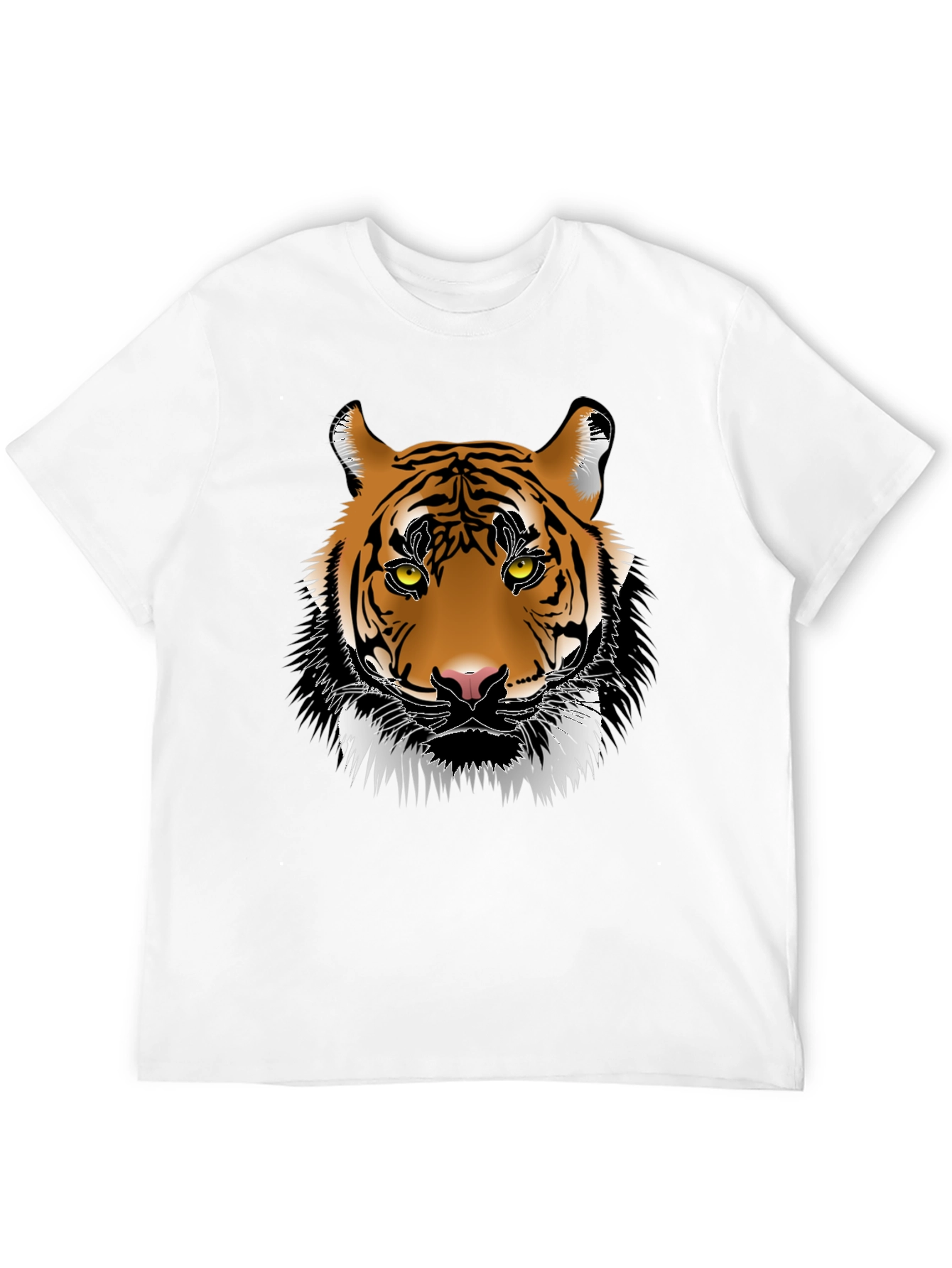 Cool Tiger Graphic Print Black T-Shirt