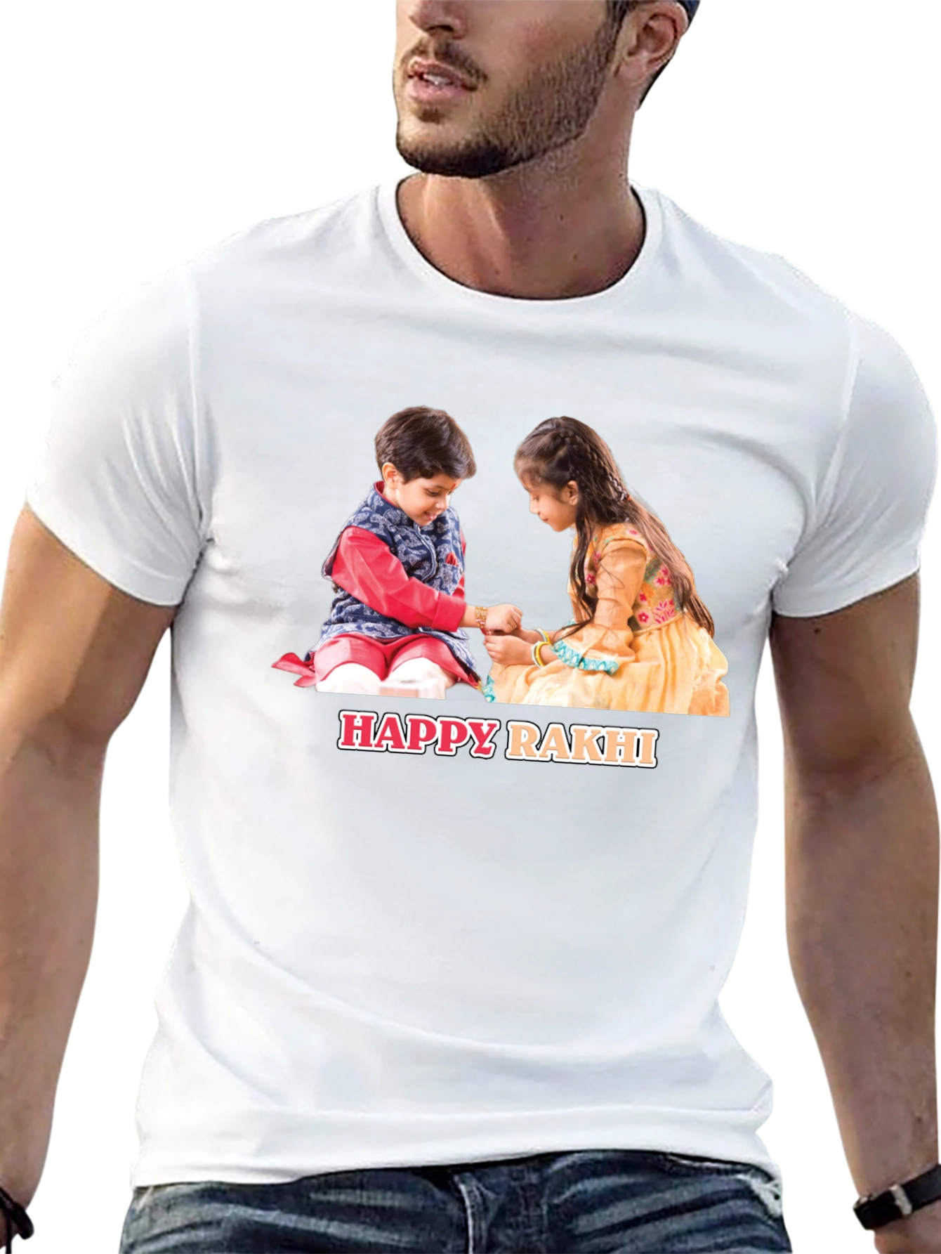 Happy Rakhi Graphic T-Shirt