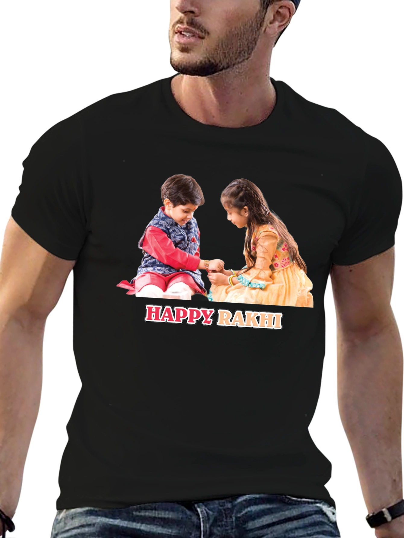 Happy Rakhi Graphic T-Shirt