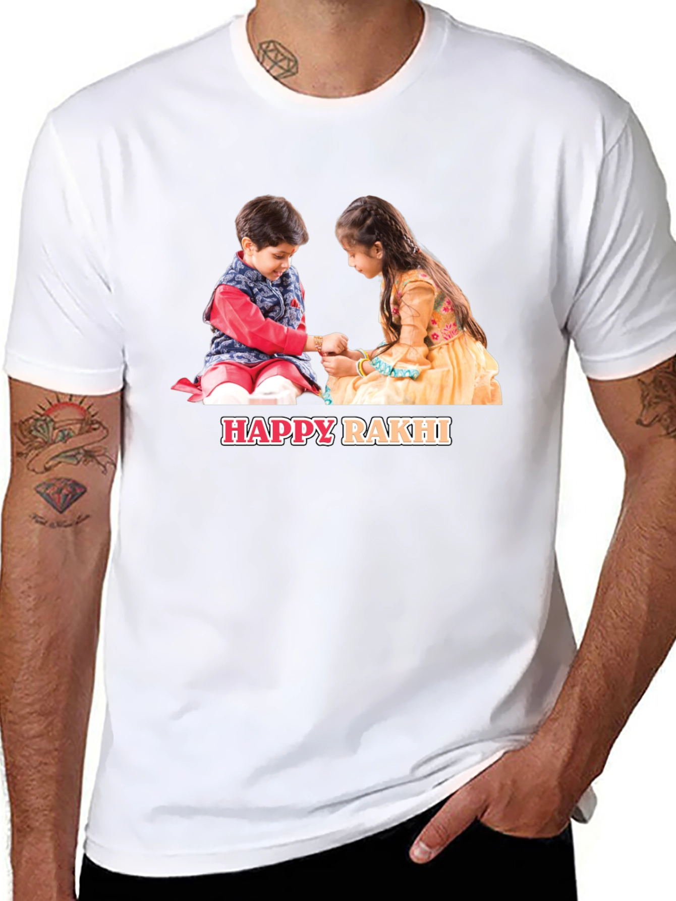 Happy Rakhi Graphic T-Shirt