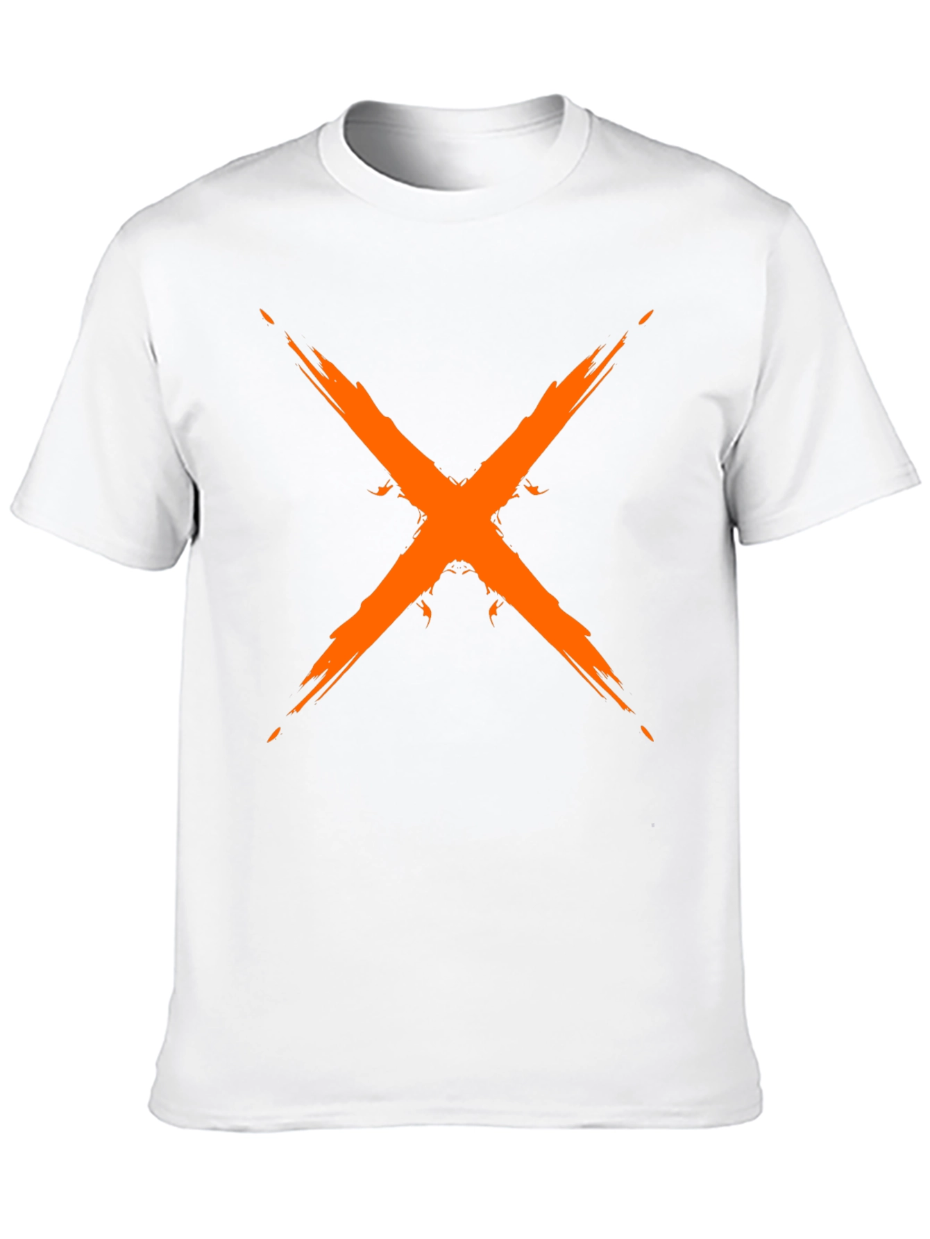 Edgy X Graphic Tee - Black Cotton Blend