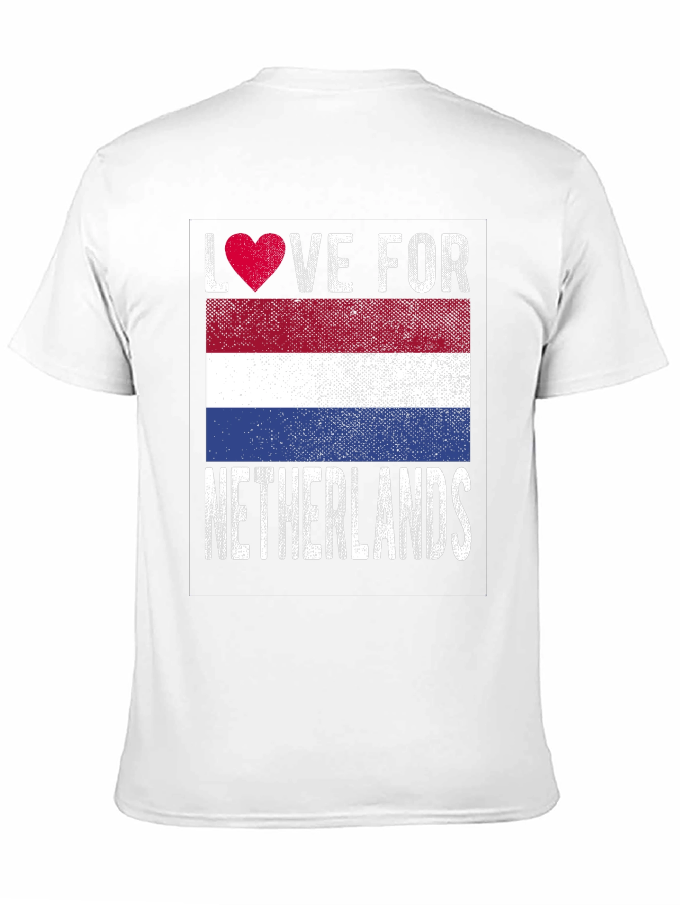 Love for Netherlands T-Shirt Flag Heart Design