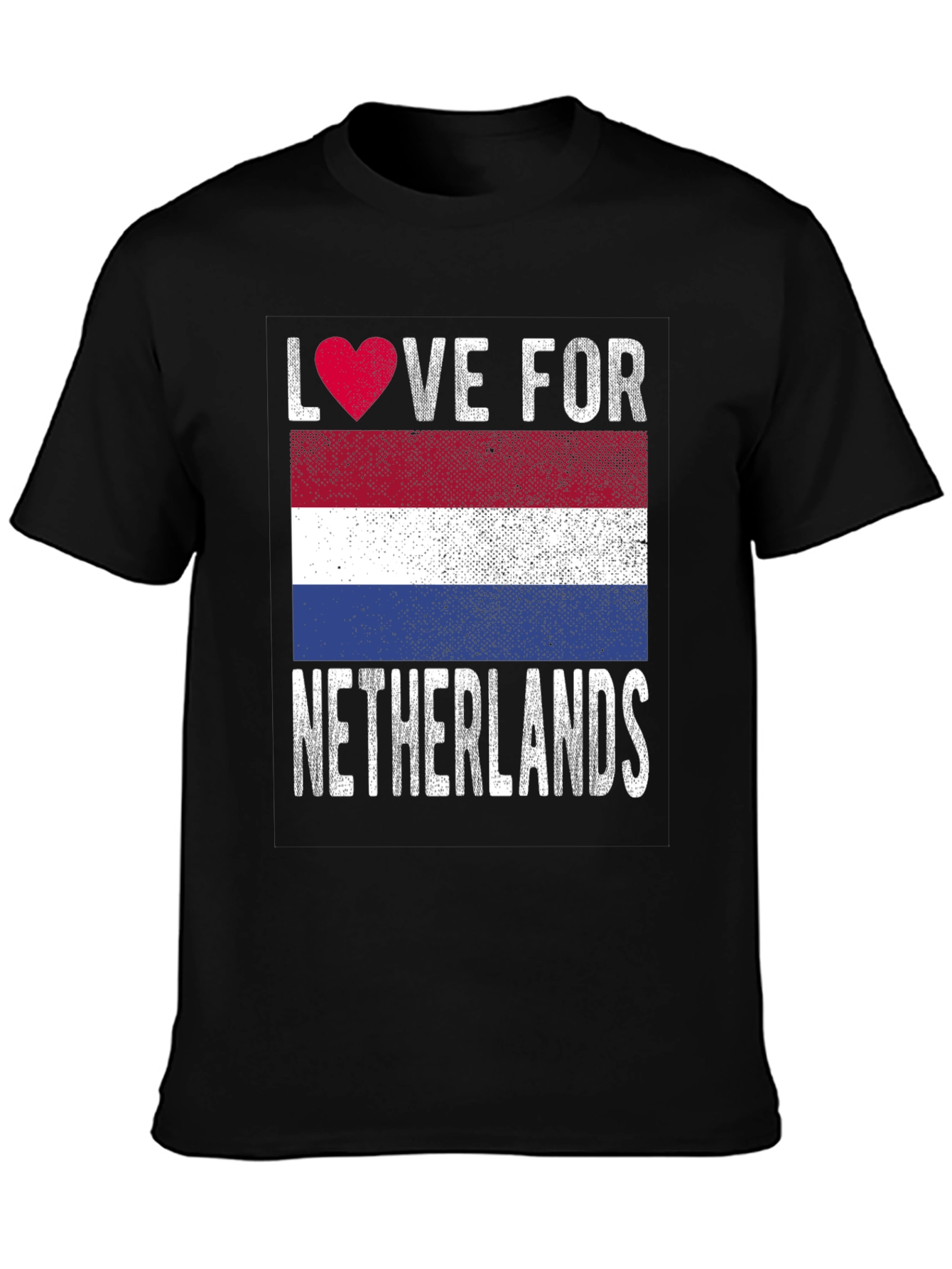 Love for Netherlands T-Shirt Flag Heart Design