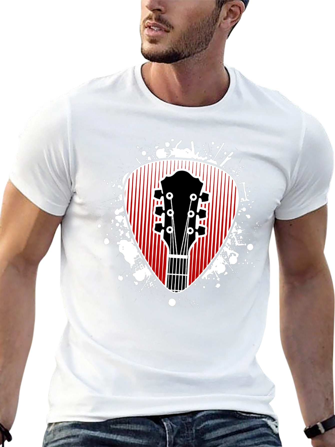 Guitar Pick Graphic T-Shirt - Music Lover Tee