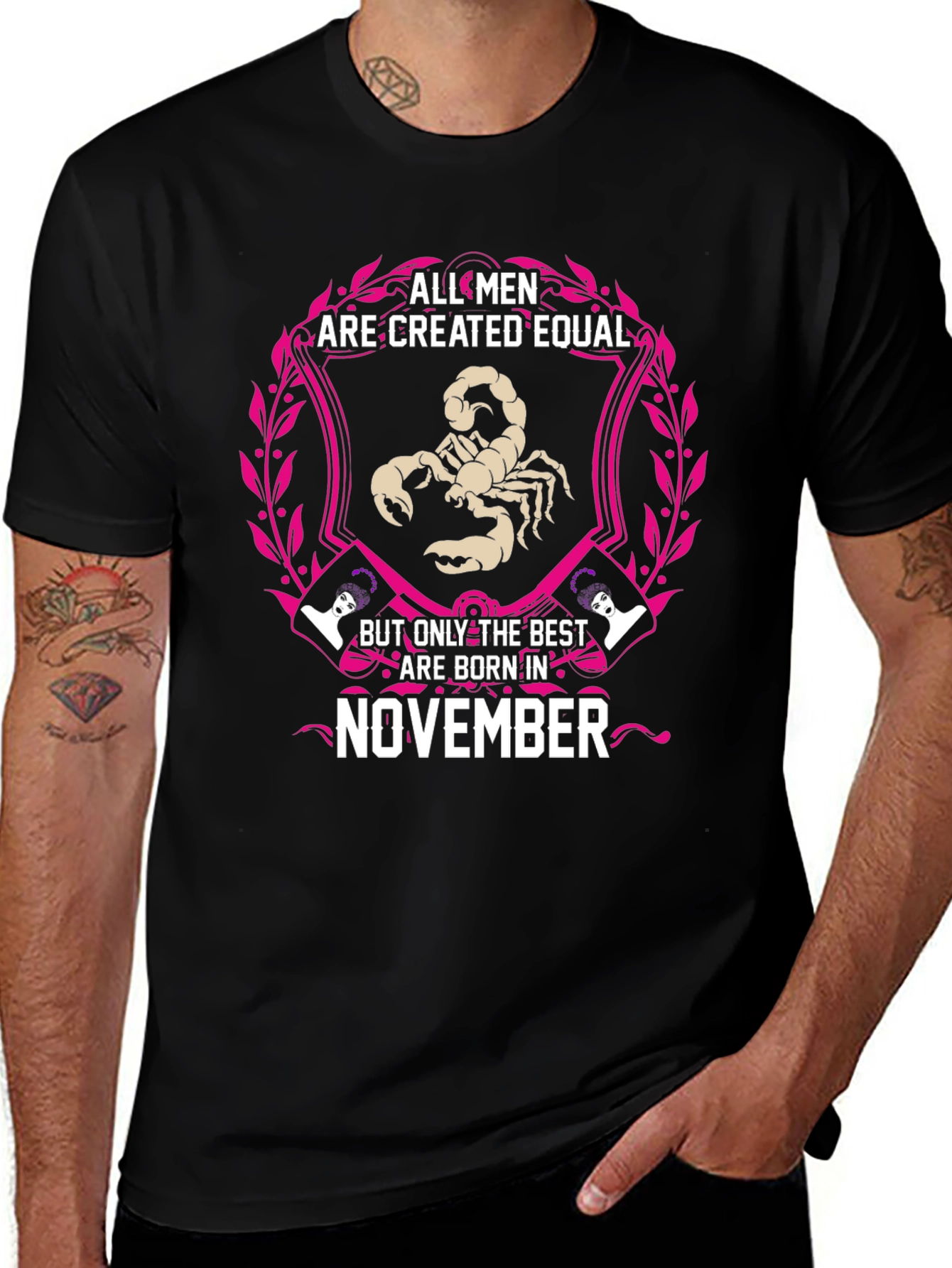November Scorpio Zodiac Mens T-Shirt
