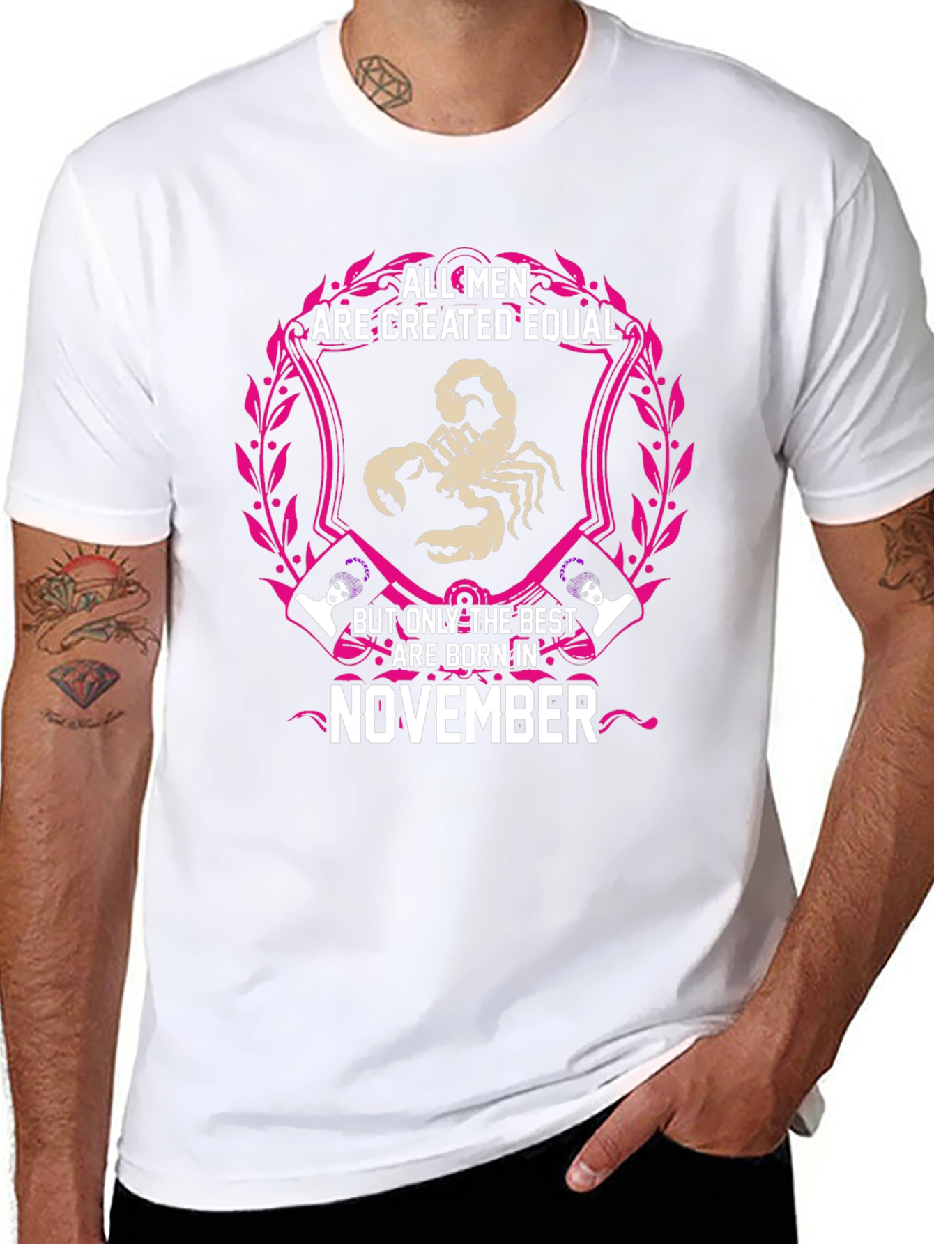 November Scorpio Zodiac Mens T-Shirt