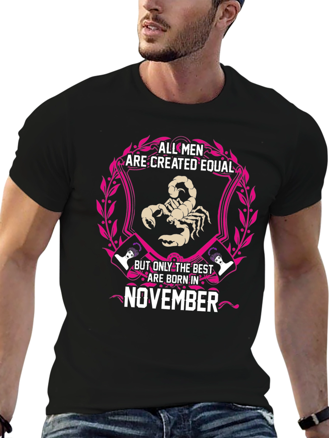 November Scorpio Zodiac Mens T-Shirt