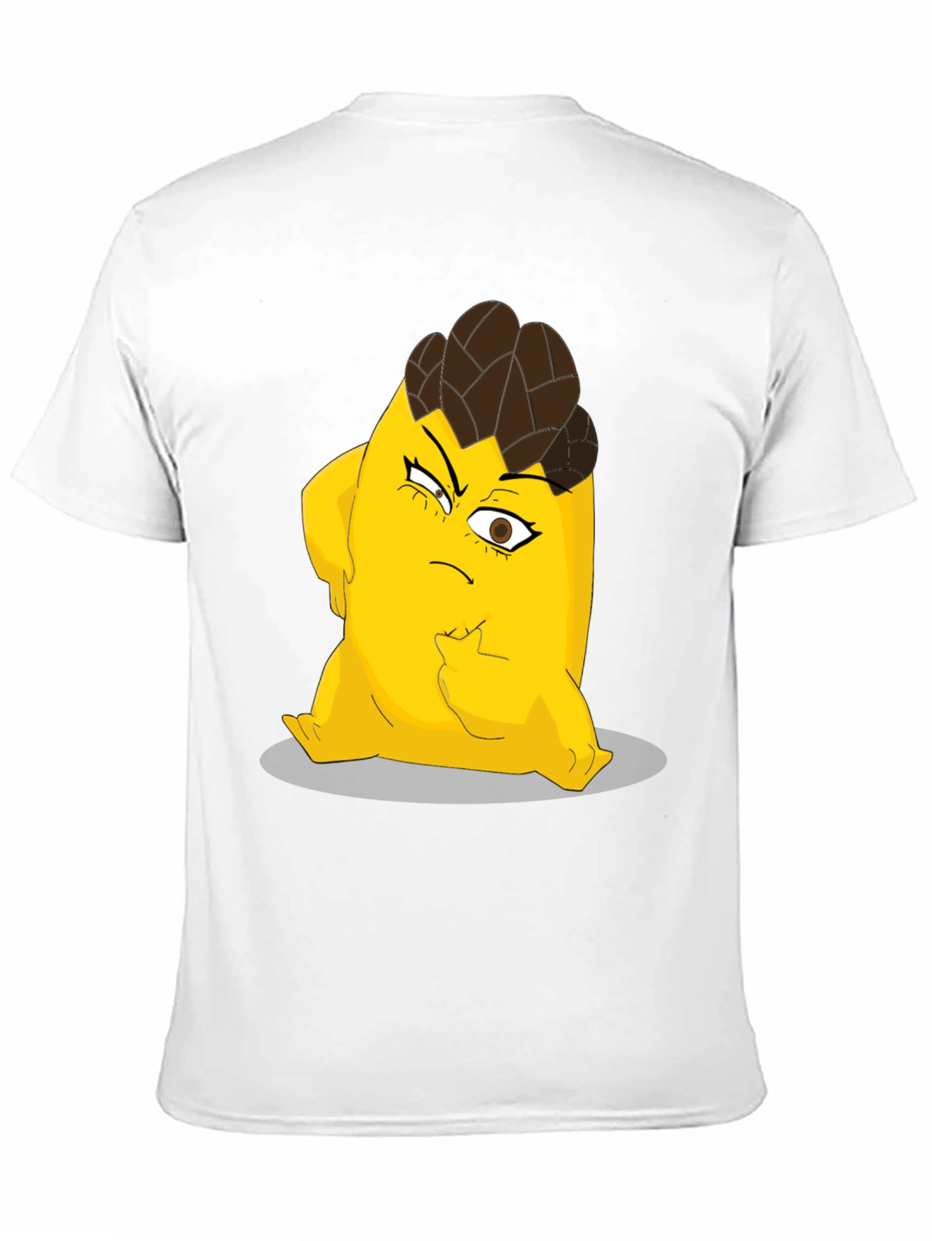 Cartoon Character Graphic Tee - Black