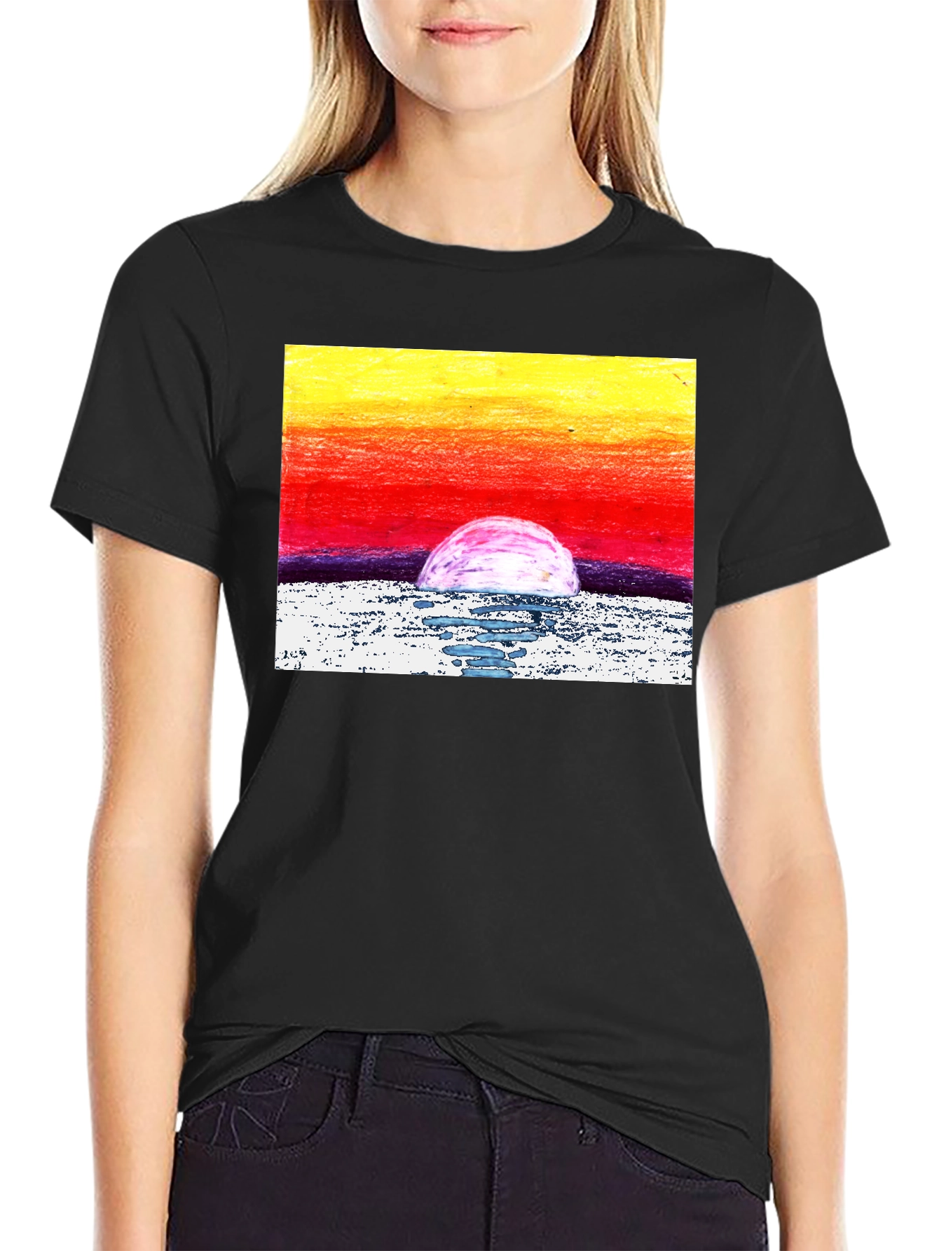 Sunset Graphic T-Shirt - Artistic Print