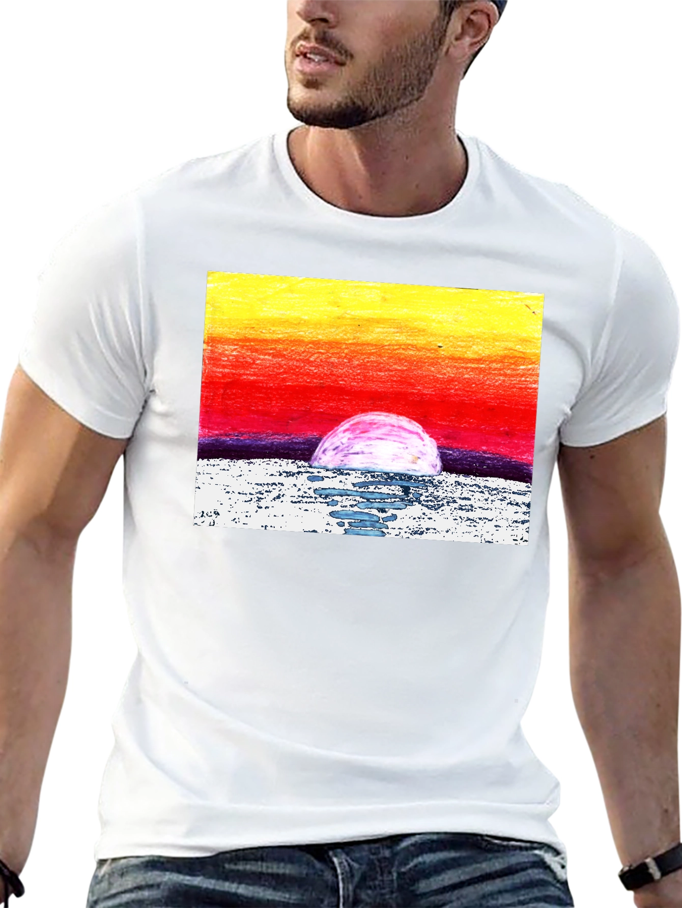 Sunset Graphic T-Shirt - Artistic Print