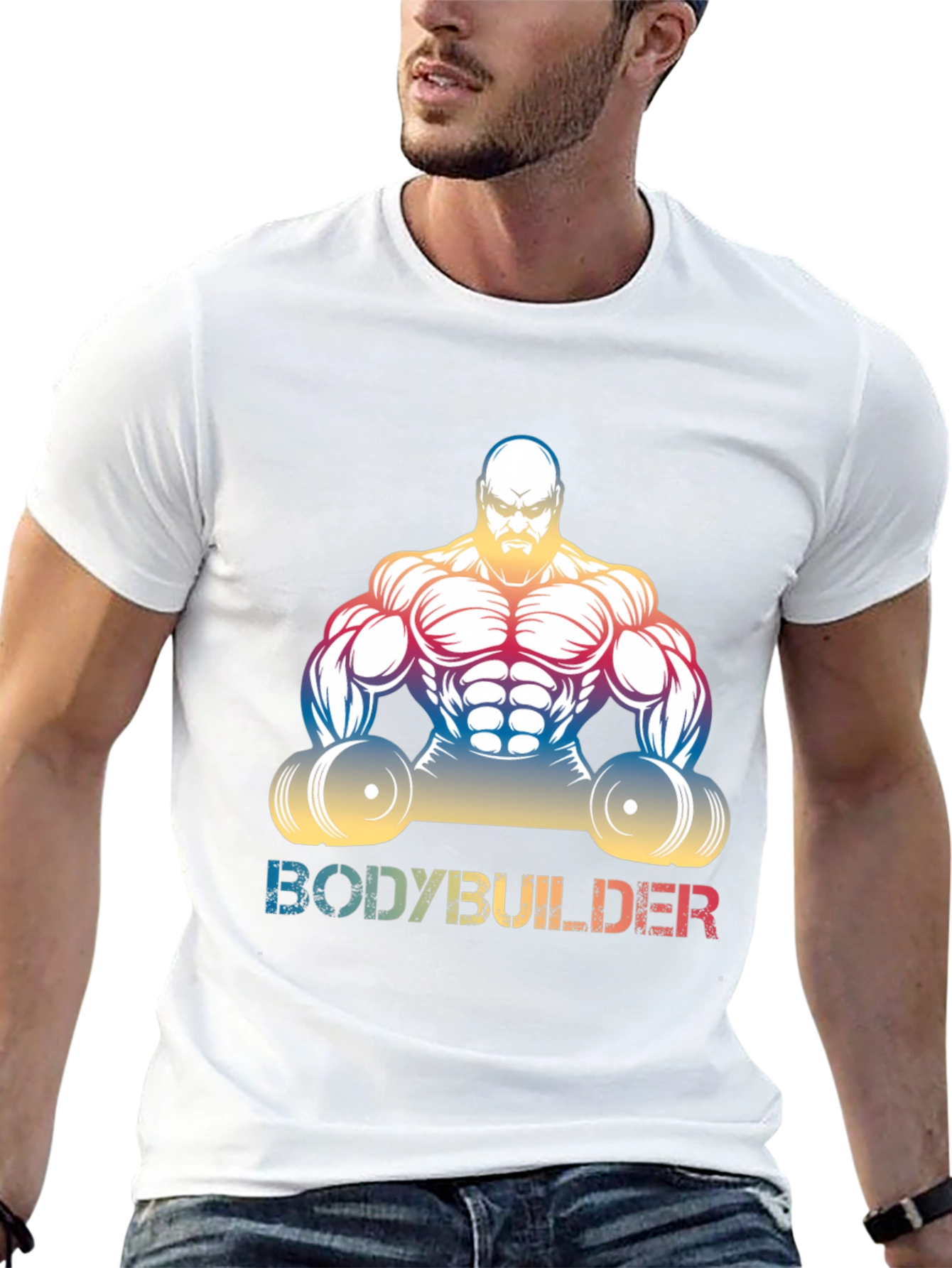 Bodybuilder Graphic Tee - Muscle Fit Shirt