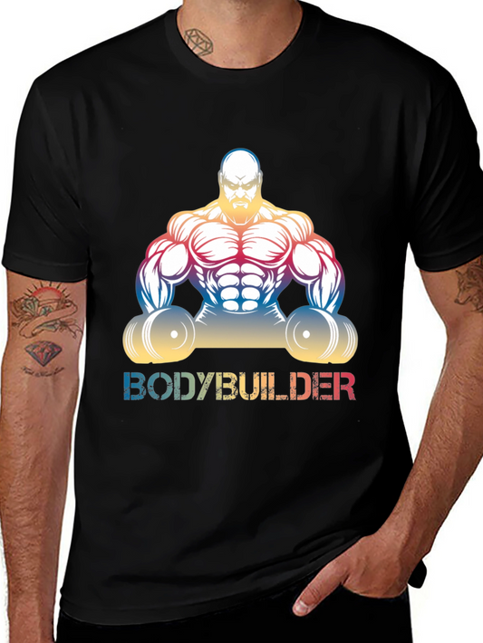 Bodybuilder Graphic Tee - Muscle Fit Shirt