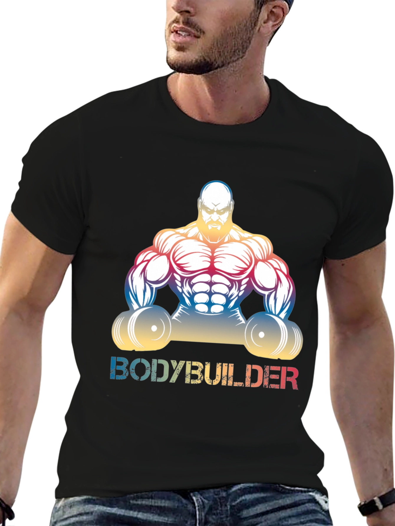 Bodybuilder Graphic Tee - Muscle Fit Shirt