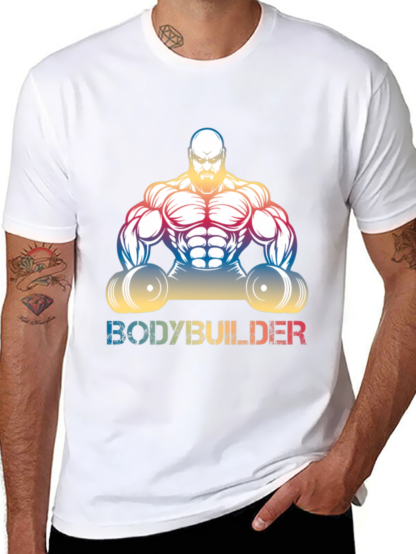 Bodybuilder Graphic Tee - Muscle Fit Shirt