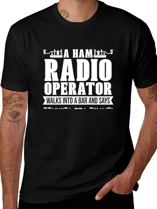 Ham Radio Operator T-Shirt - Morse Code Joke