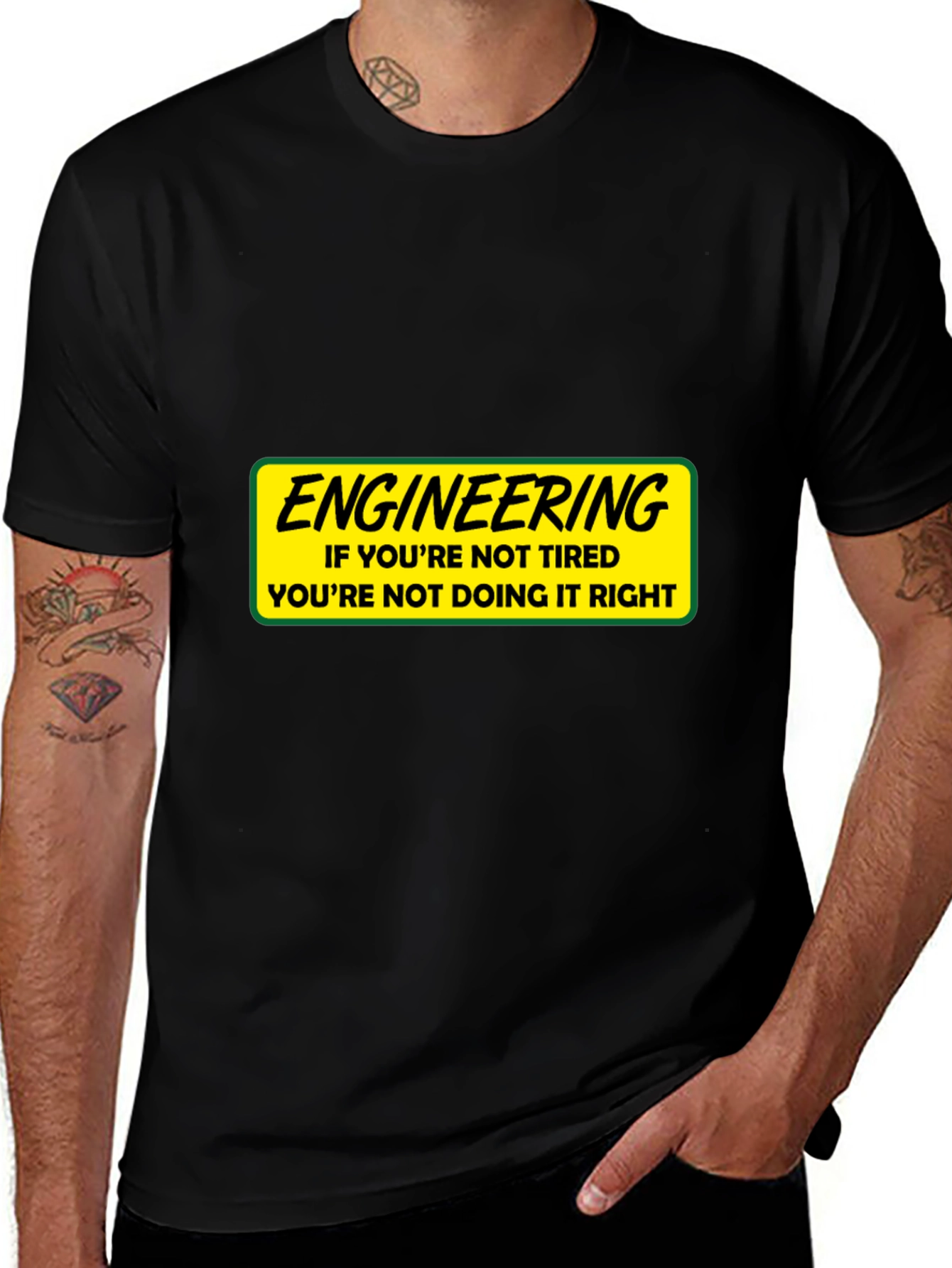 Engineering Tired T-Shirt: Funny Gift for Engineers