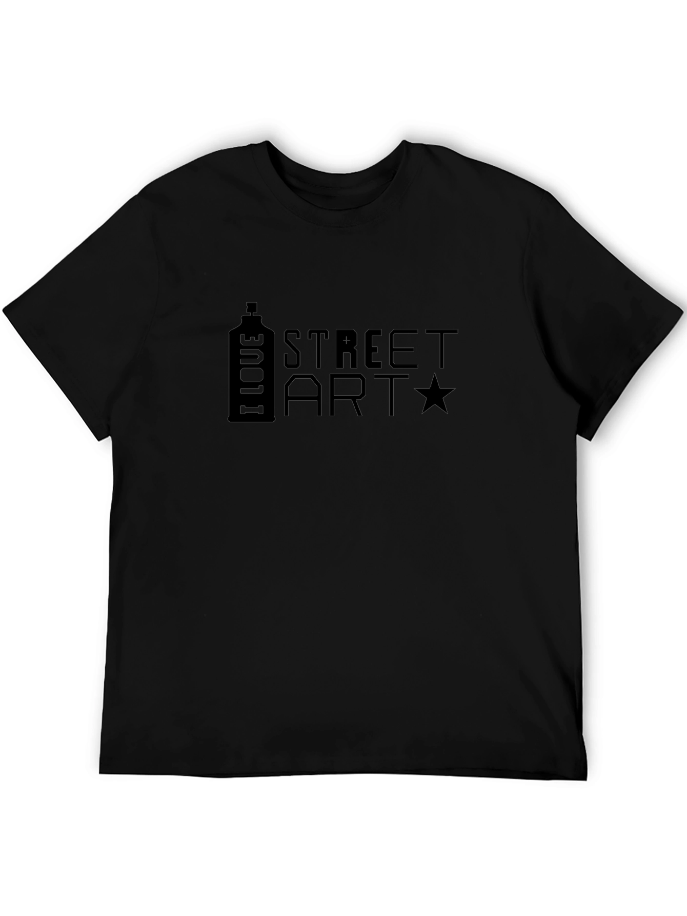 I Love Street Art Black T-Shirt