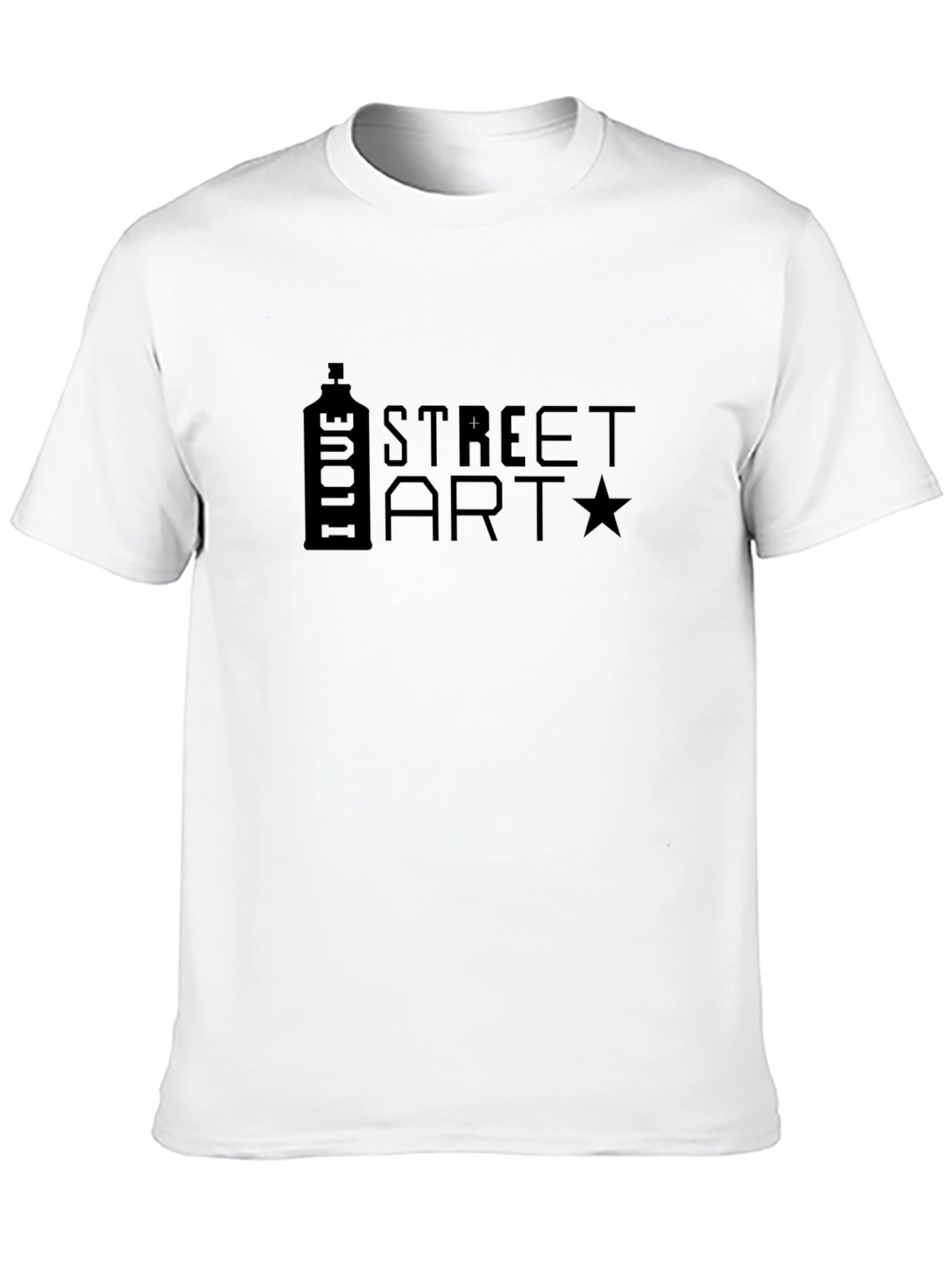 I Love Street Art Black T-Shirt