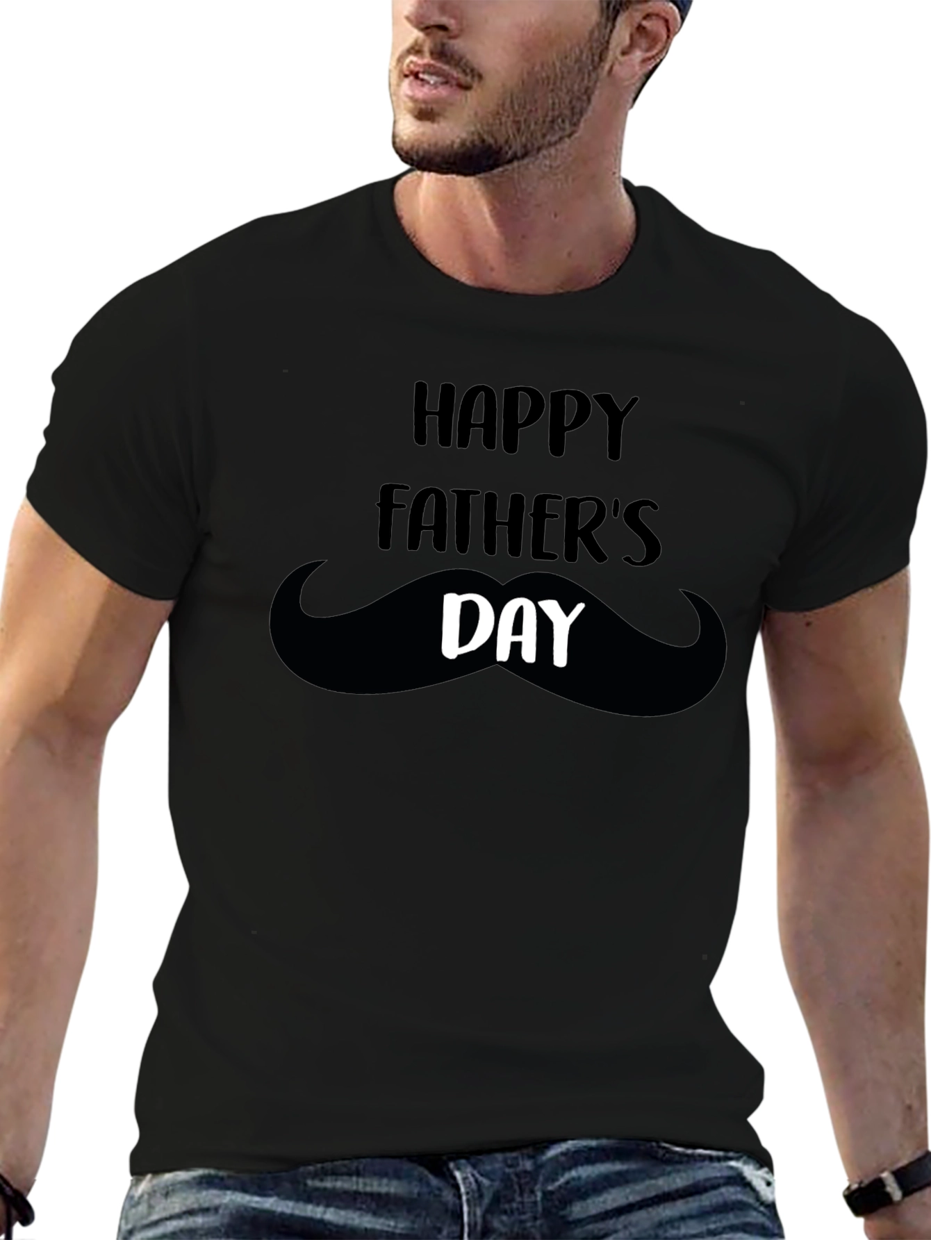 Happy Fathers Day Mustache T-Shirt