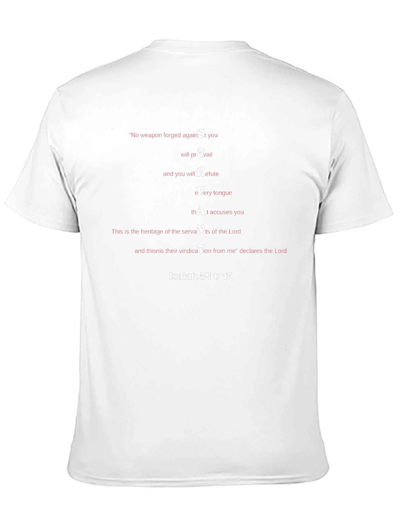 Servant Isaiah 54:17 Christian T-Shirt