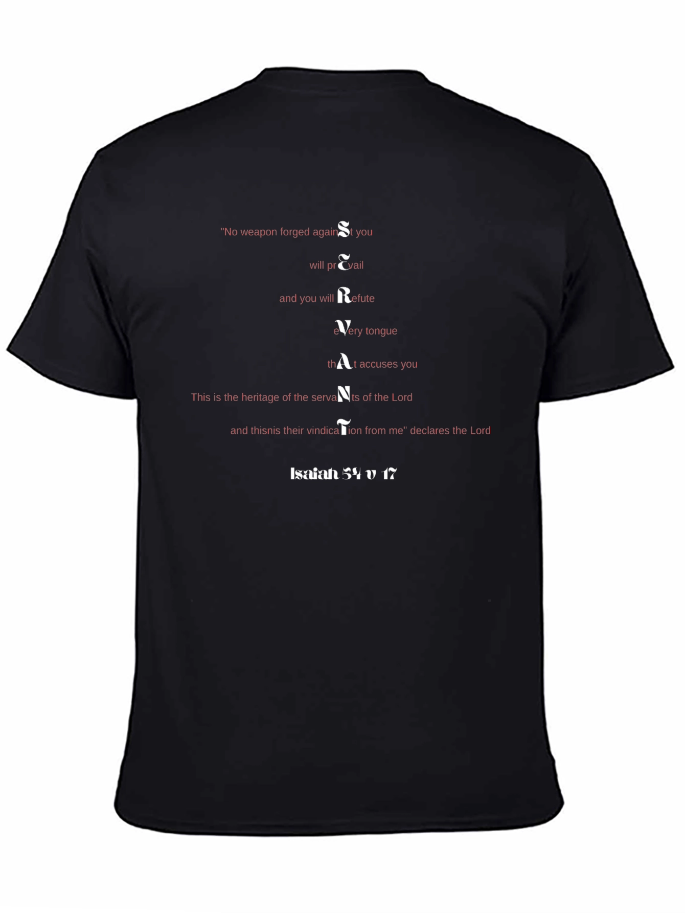 Servant Isaiah 54:17 Christian T-Shirt