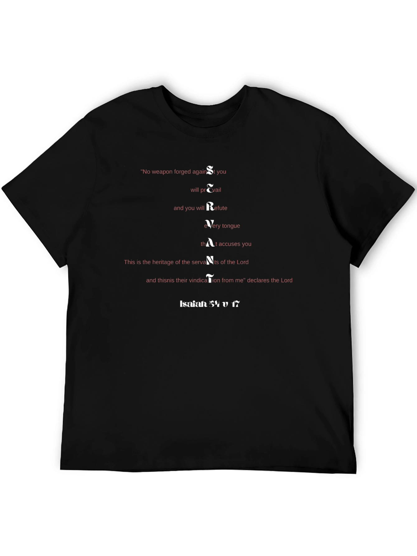 Servant Isaiah 54:17 Christian T-Shirt