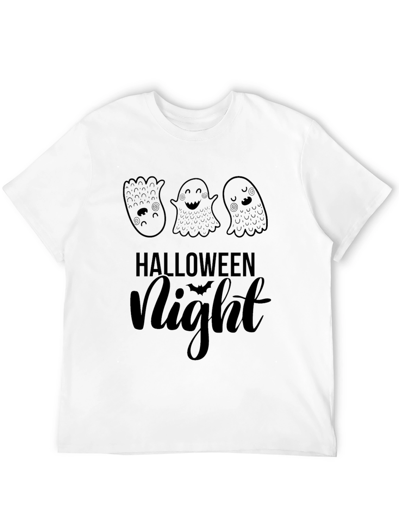 Halloween Night Ghost T-Shirt - Spooky Season Tee