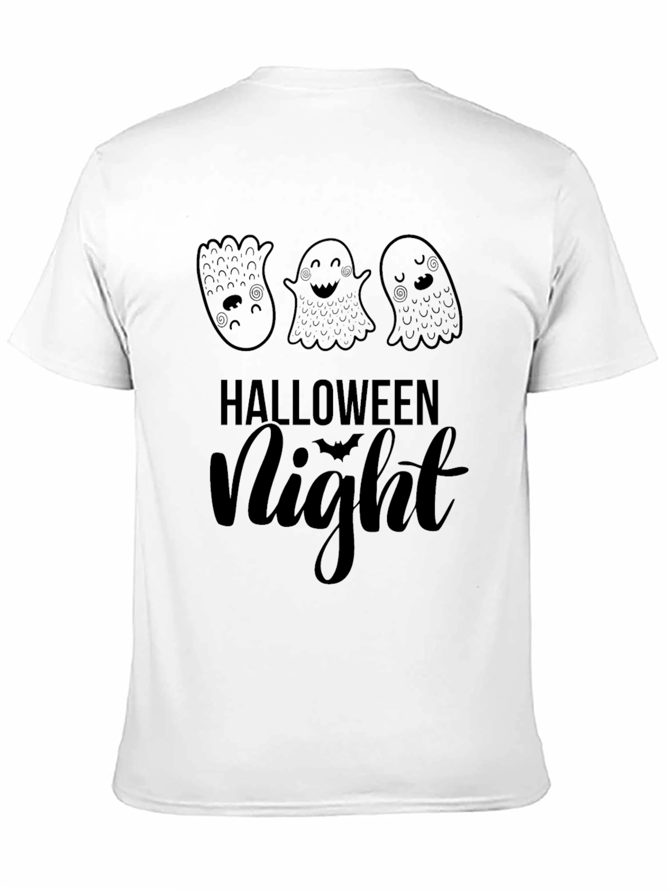 Halloween Night Ghost T-Shirt - Spooky Season Tee