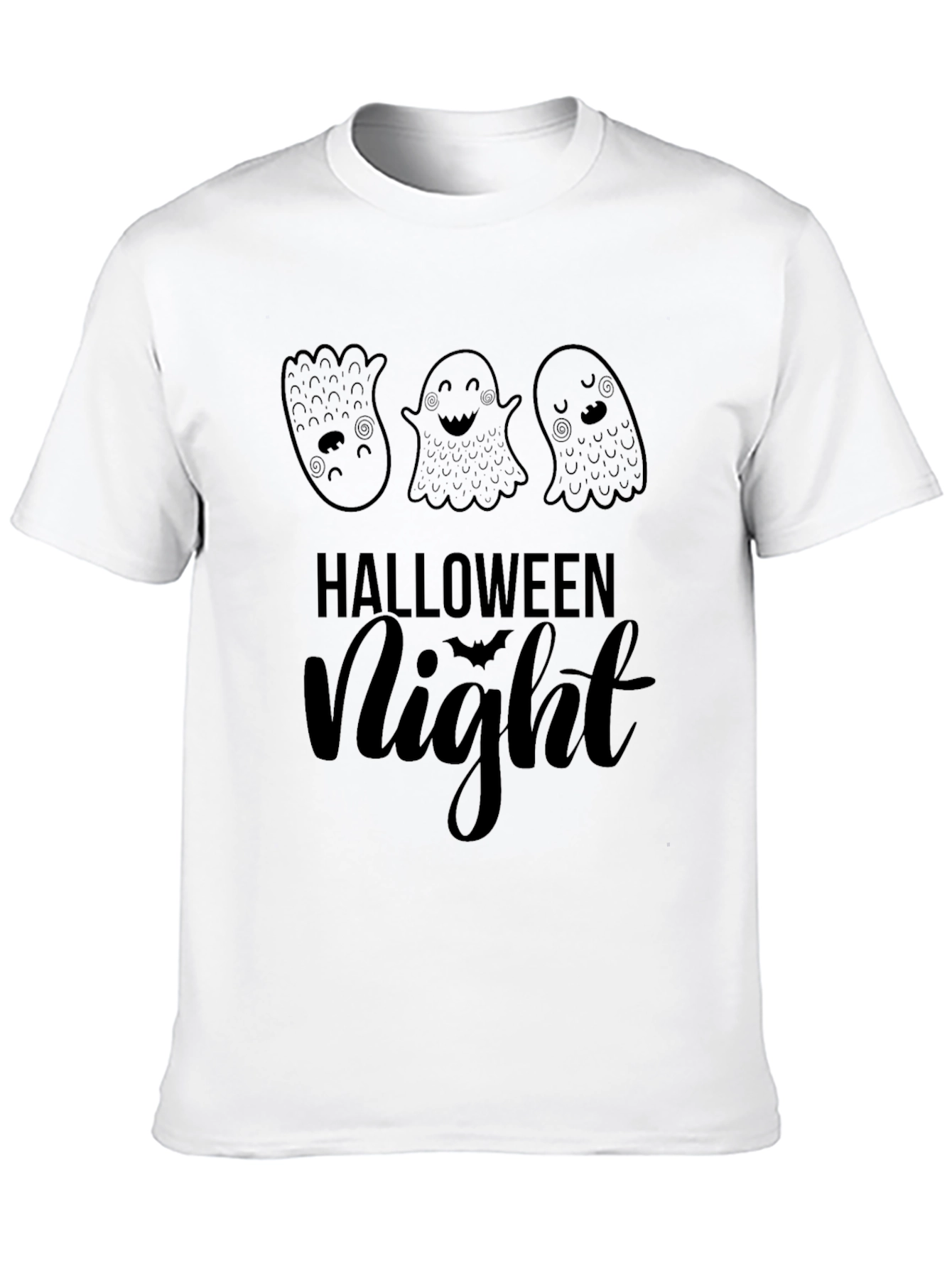 Halloween Night Ghost T-Shirt - Spooky Season Tee