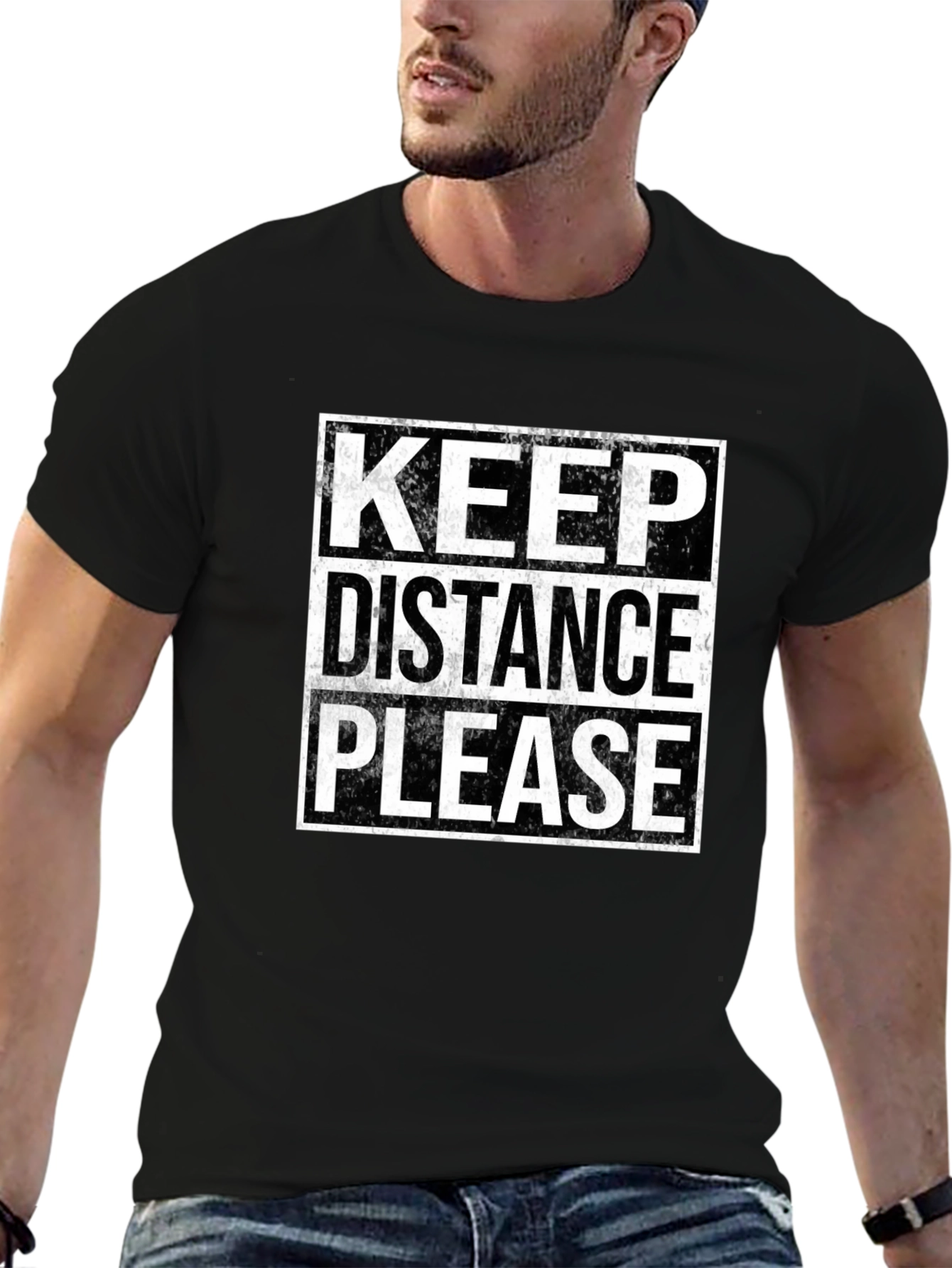Keep Distance Please Graphic Tee